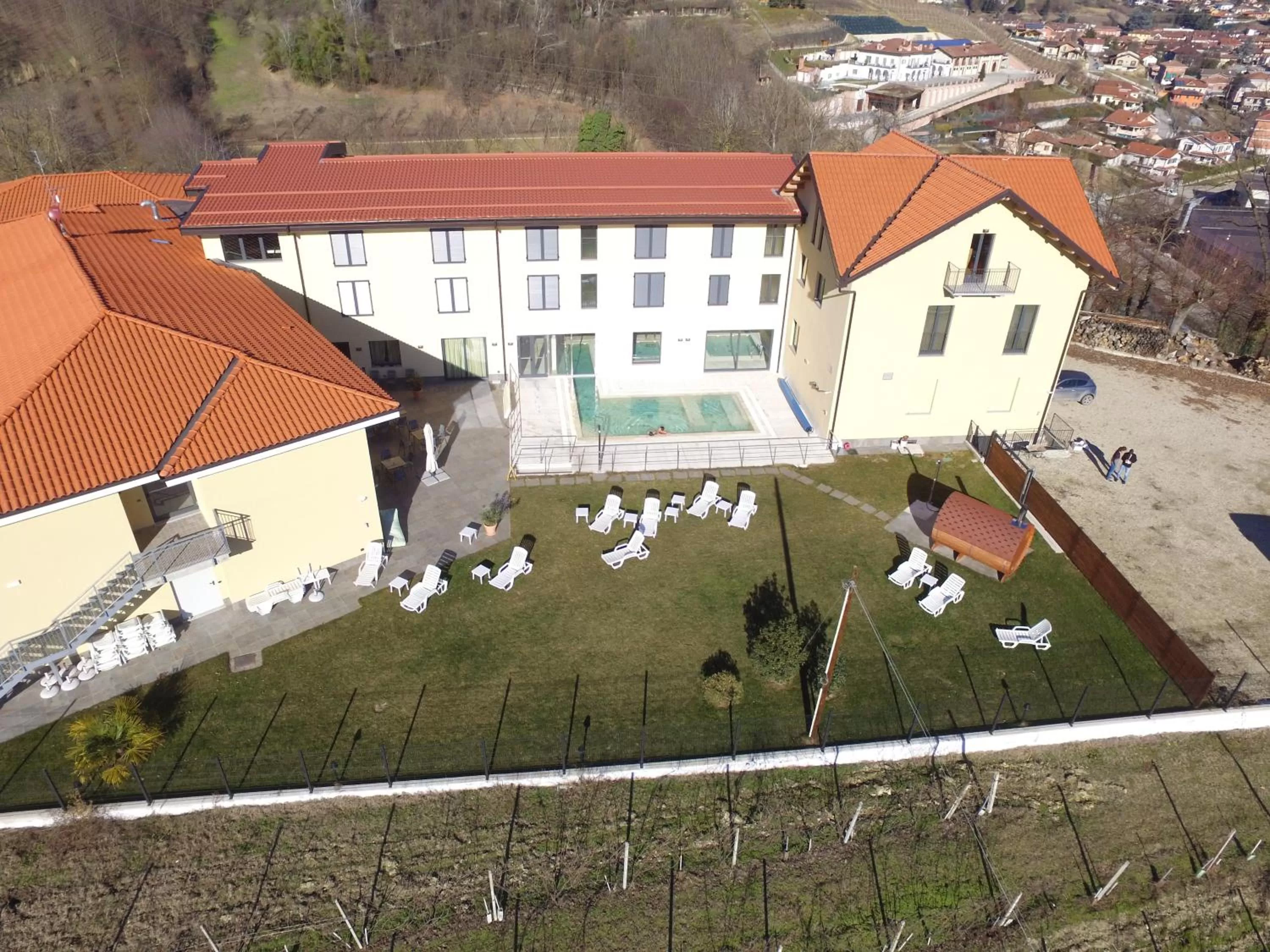 Bird's eye view in SPA Roero Relax Resort