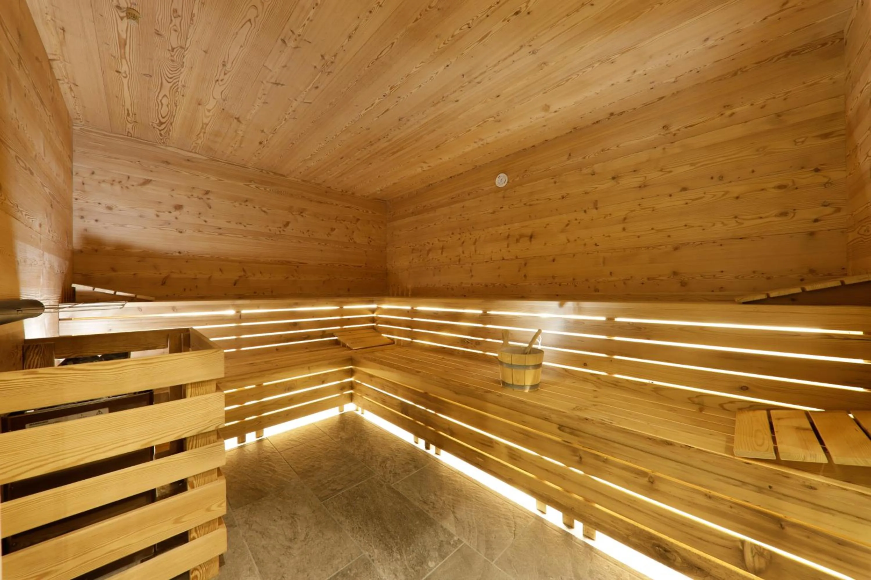 Sauna in Das Mitterplarser Hotel