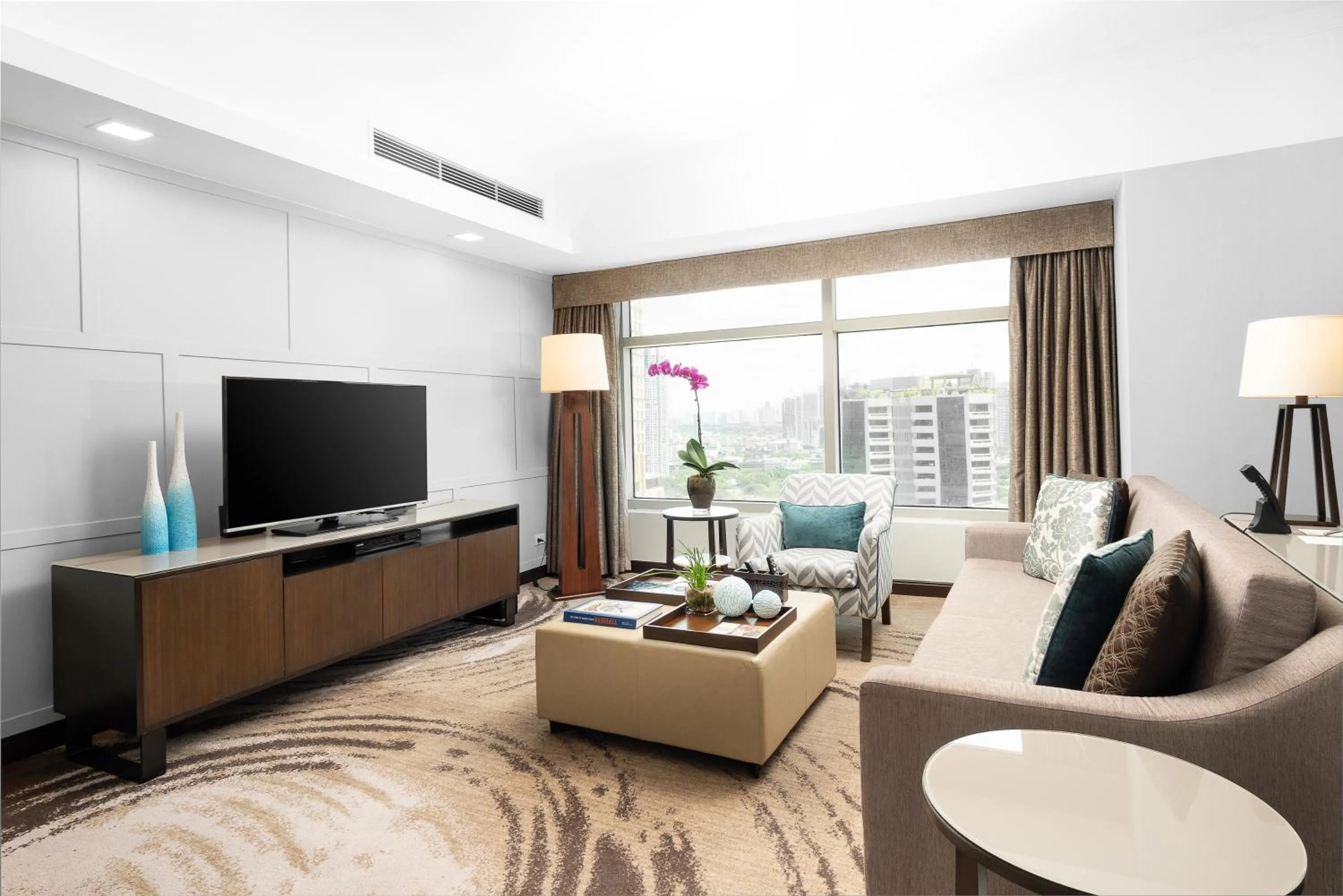 Seating area in Ascott Makati