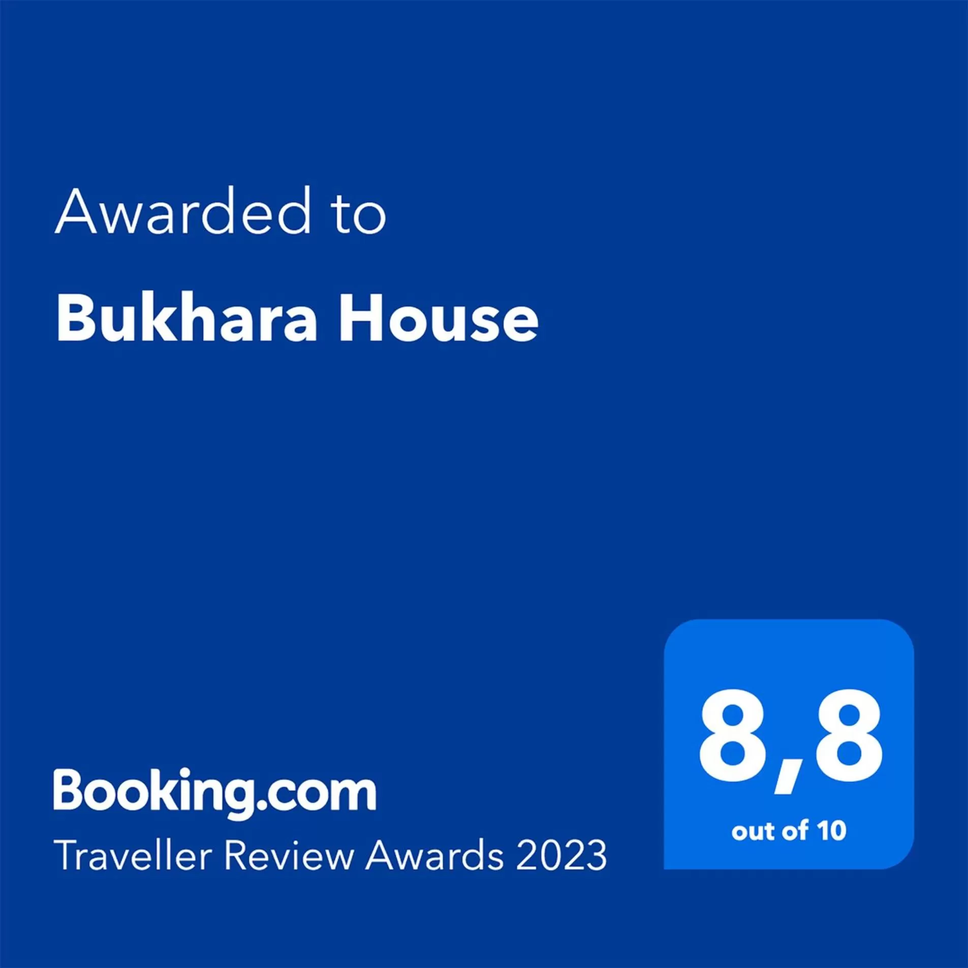 Certificate/Award, Logo/Certificate/Sign/Award in BUKHARA HOUSE hotel