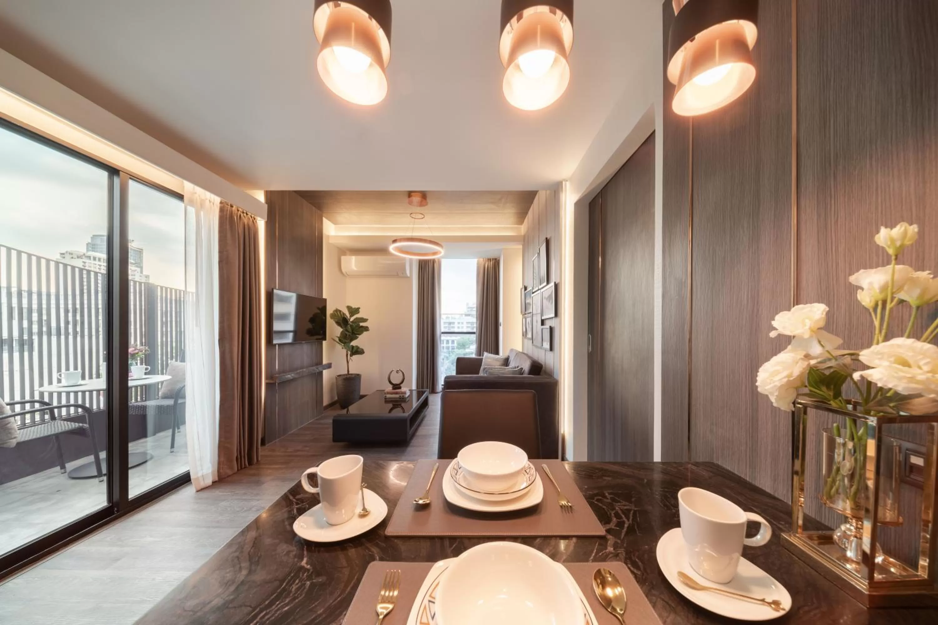 Dining area in Aspira Parc Sukhumvit 22