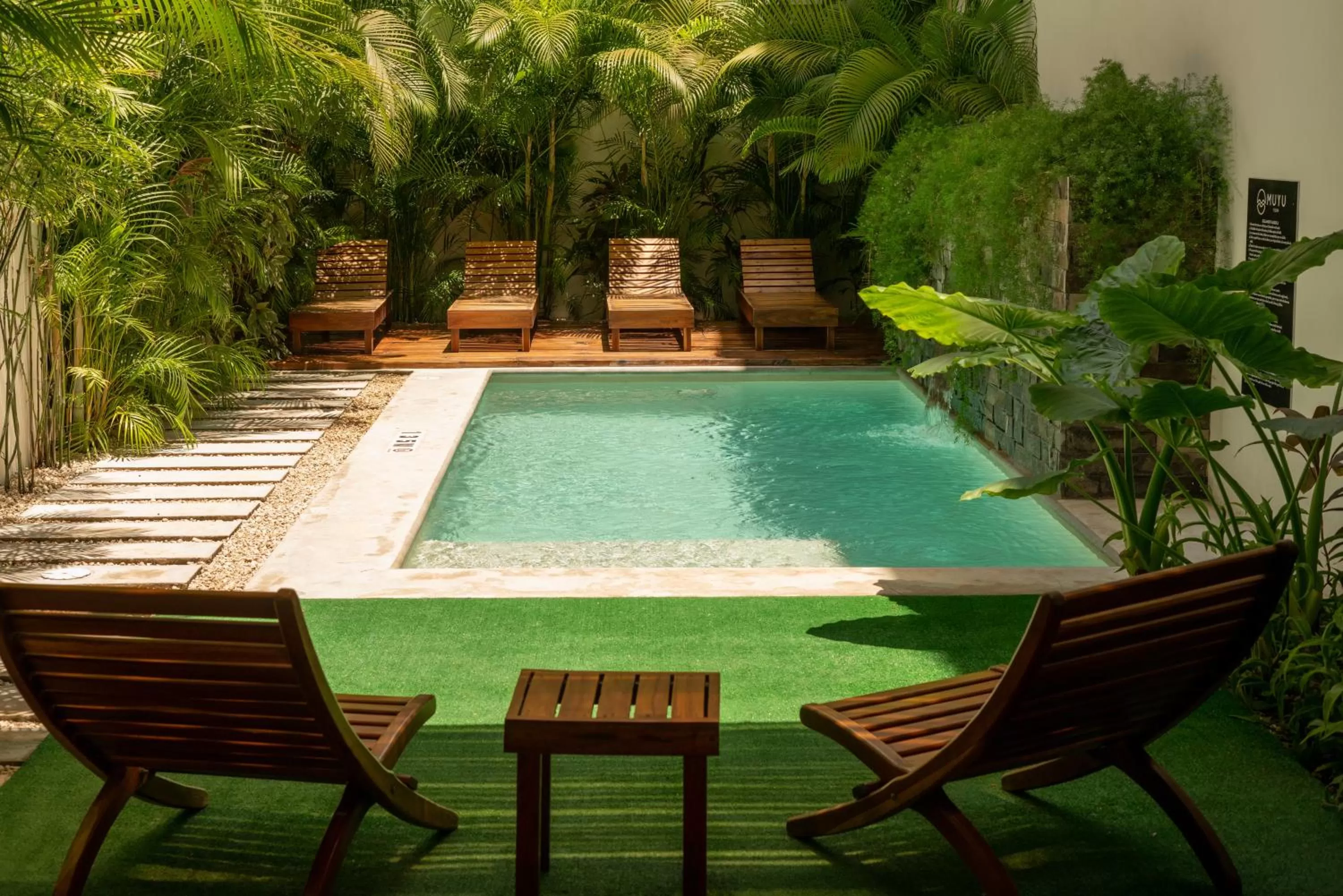 Swimming pool in Hotel Muyu Tulum