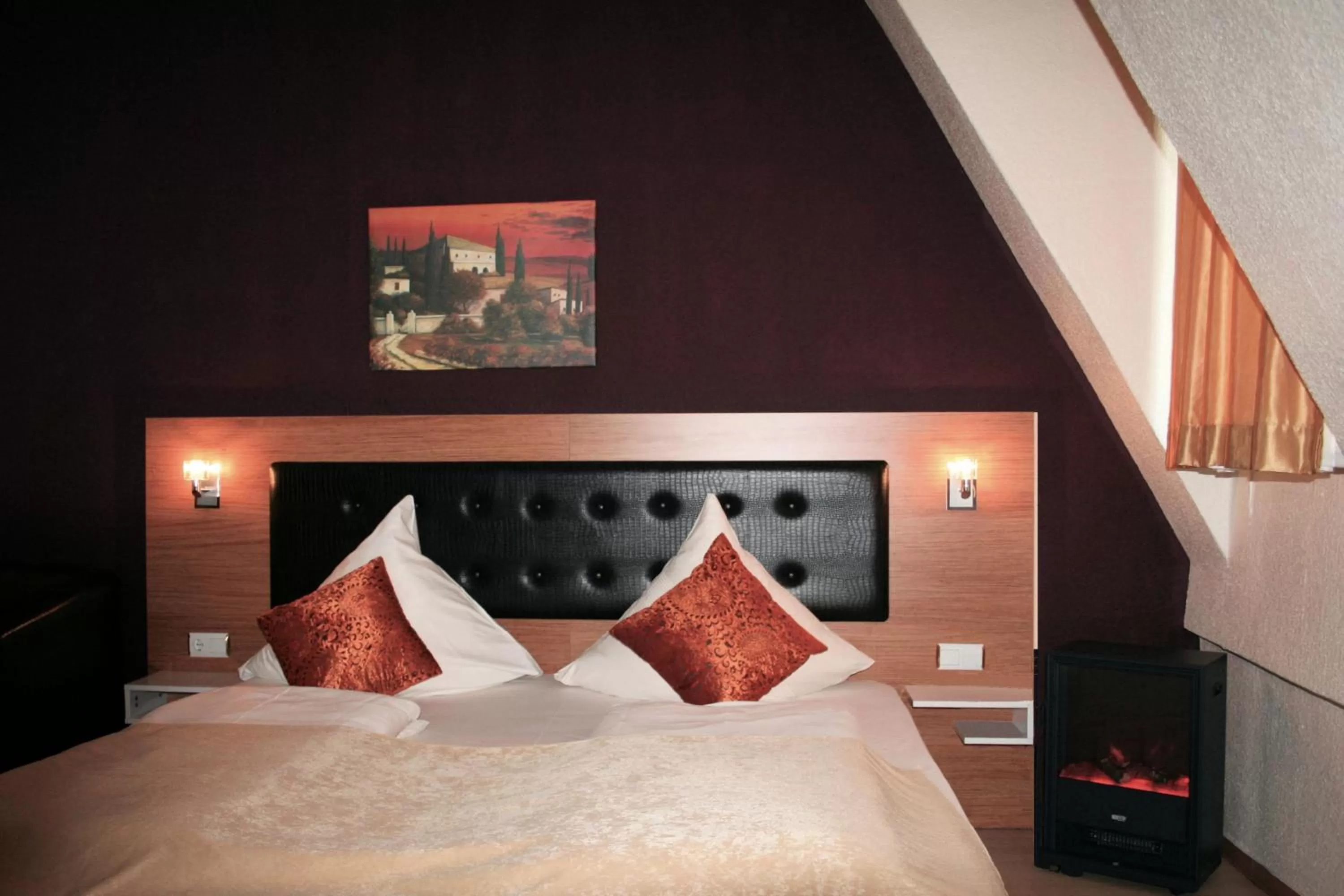 Bed in Hotel Drei Kronen