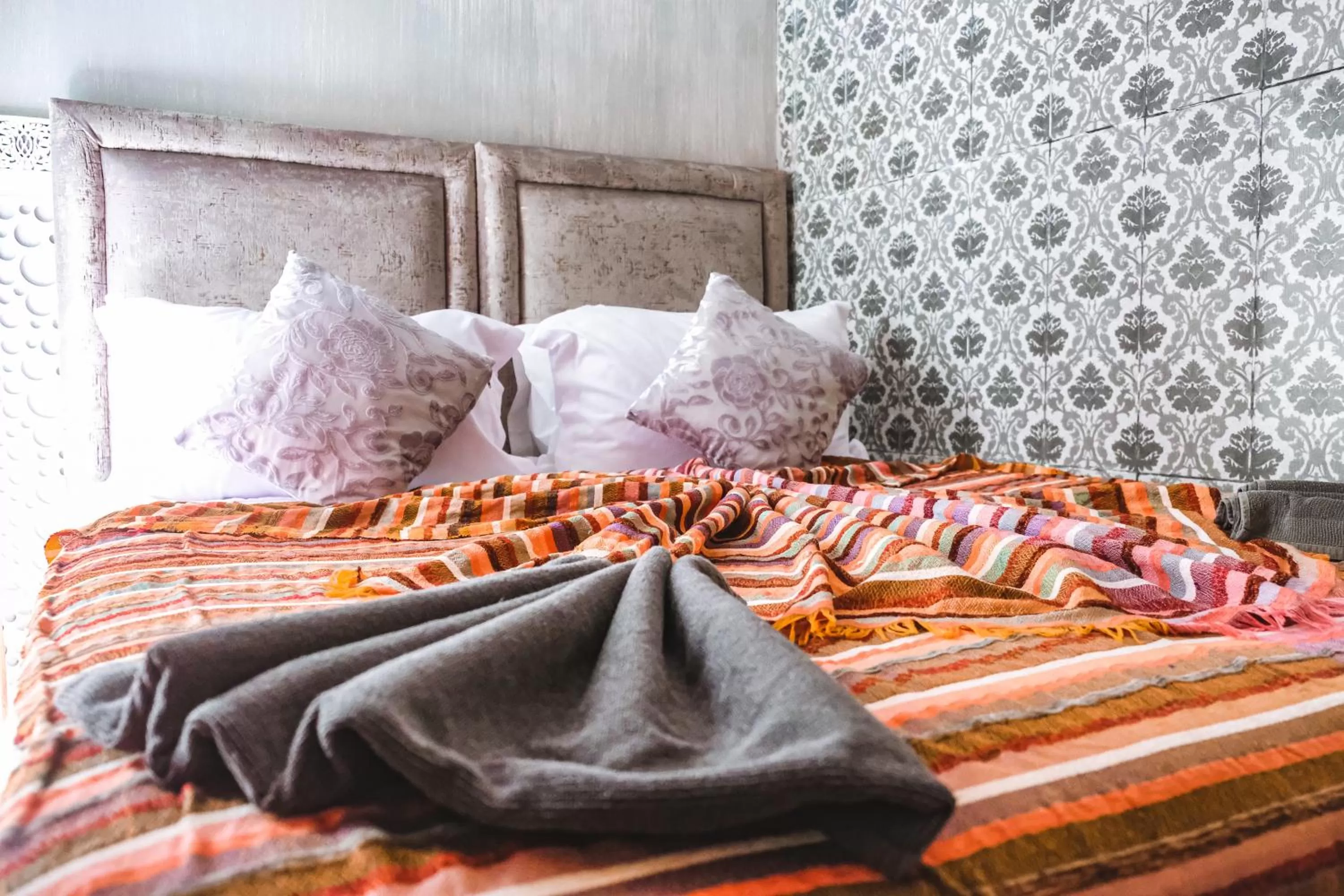 Bed in Héritage Lalla Aicha et SPA