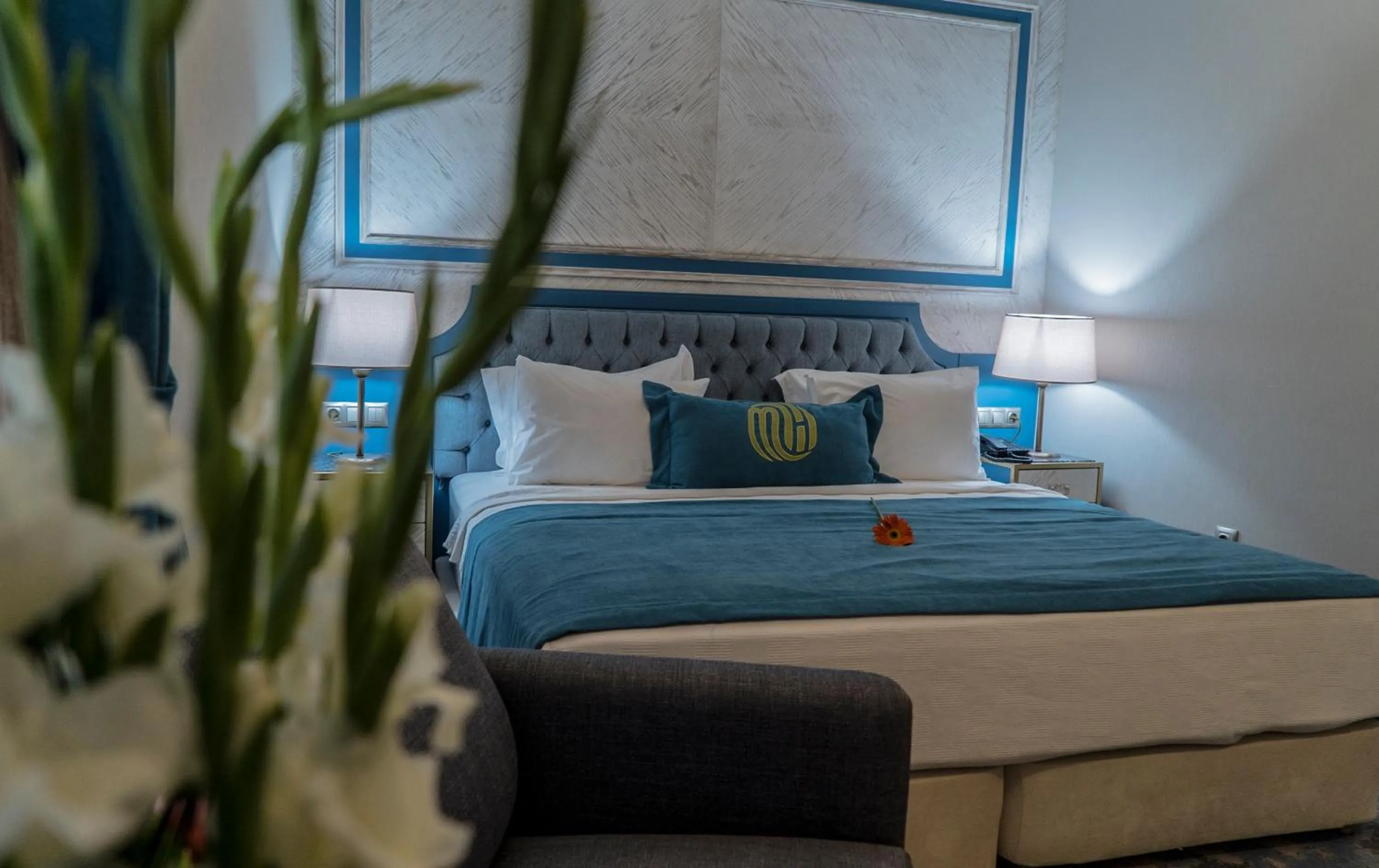 Bed in Mirart Hotel Boutique & SPA Yalova