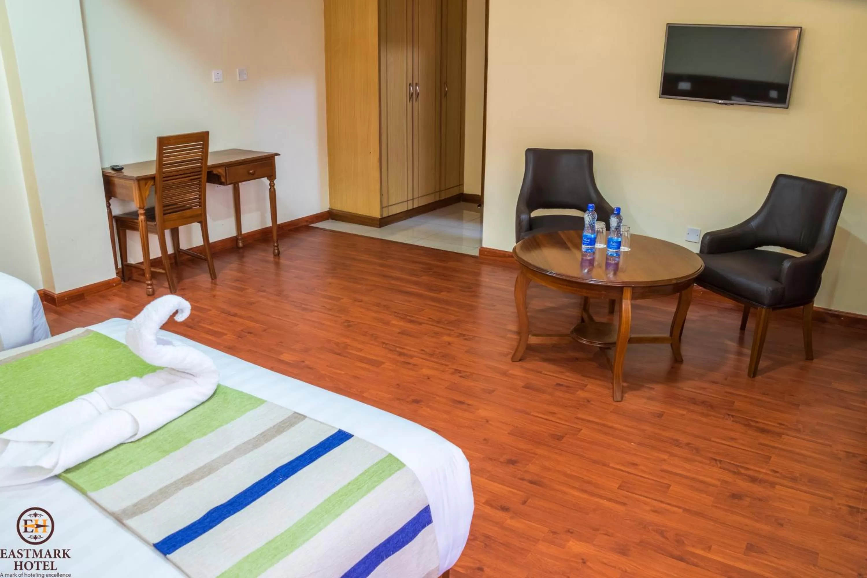 Bed in Eastmark Hotel