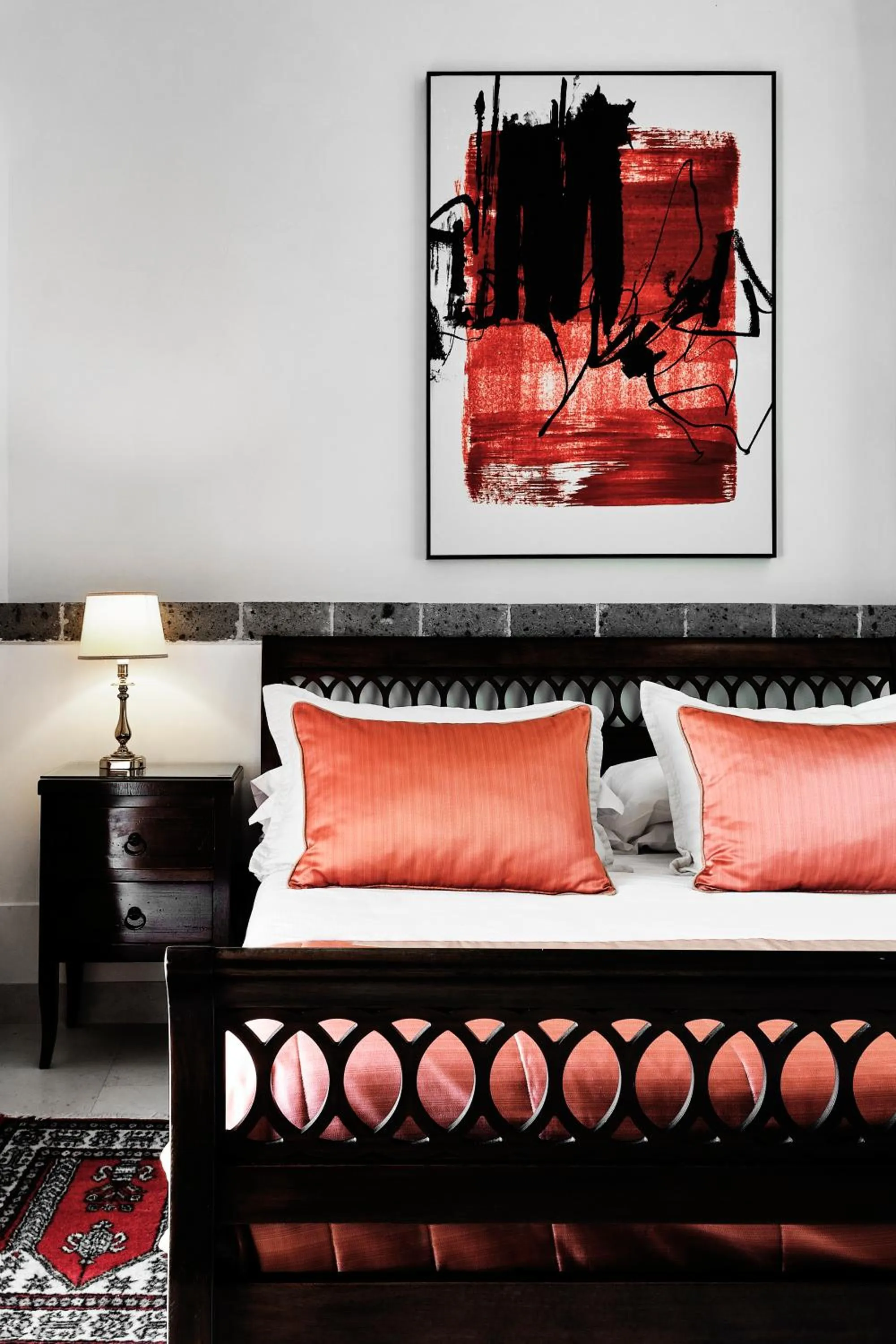 Bed in Grand Hotel Angiolieri