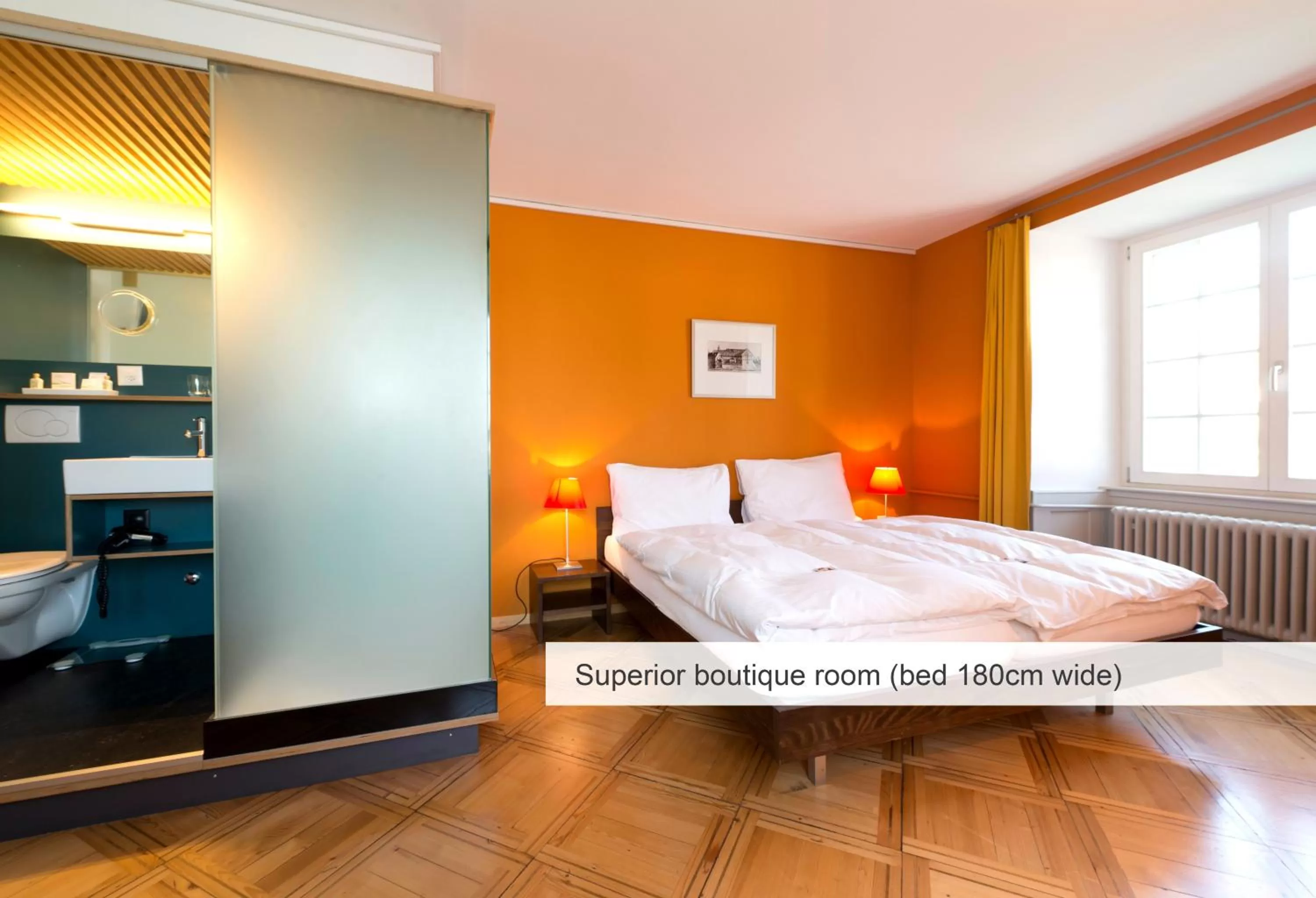 Boutique Double Room with River View in Hotel an der Aare Swiss Quality