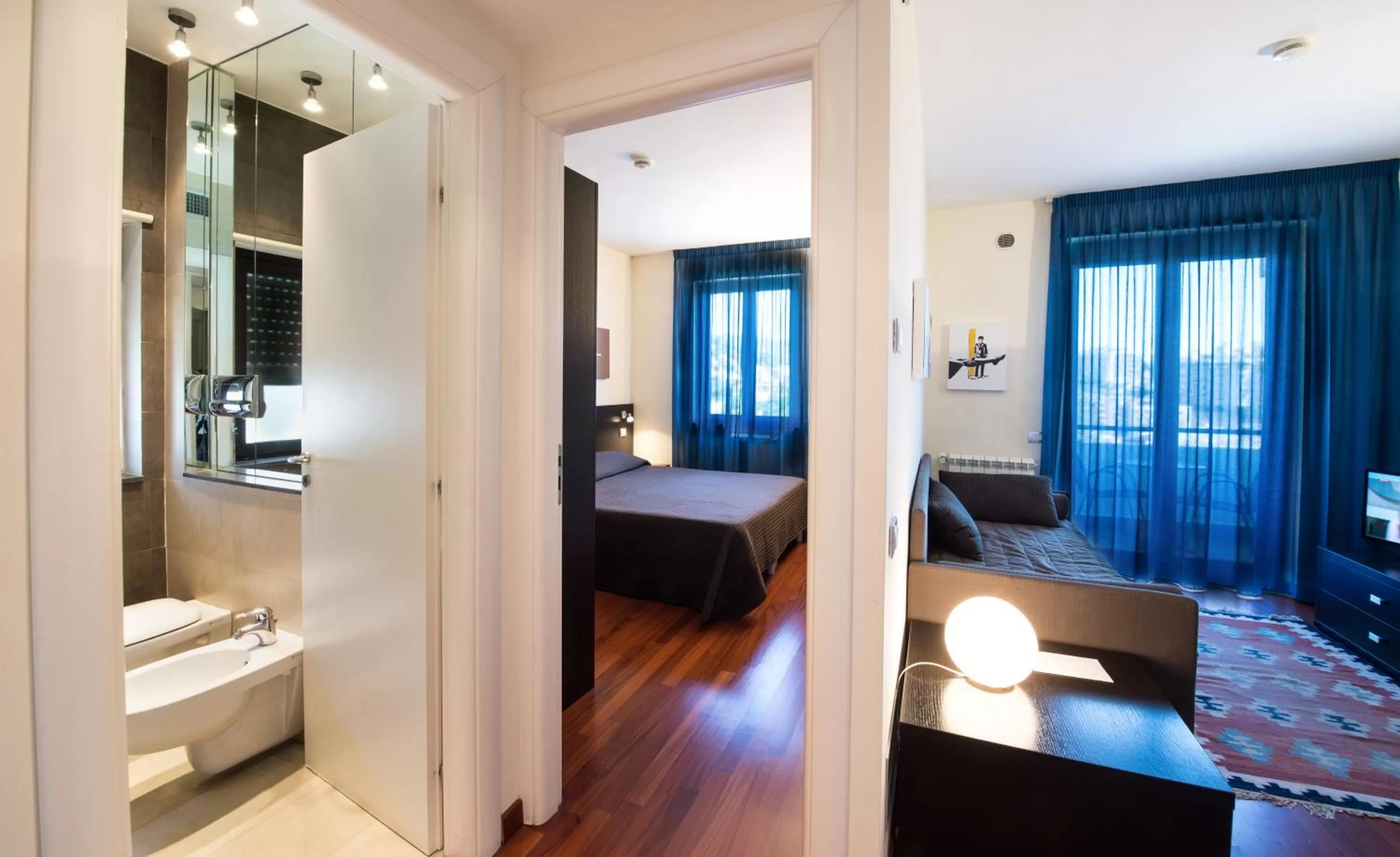 Bathroom, Bed in Residence Acqua del Conte