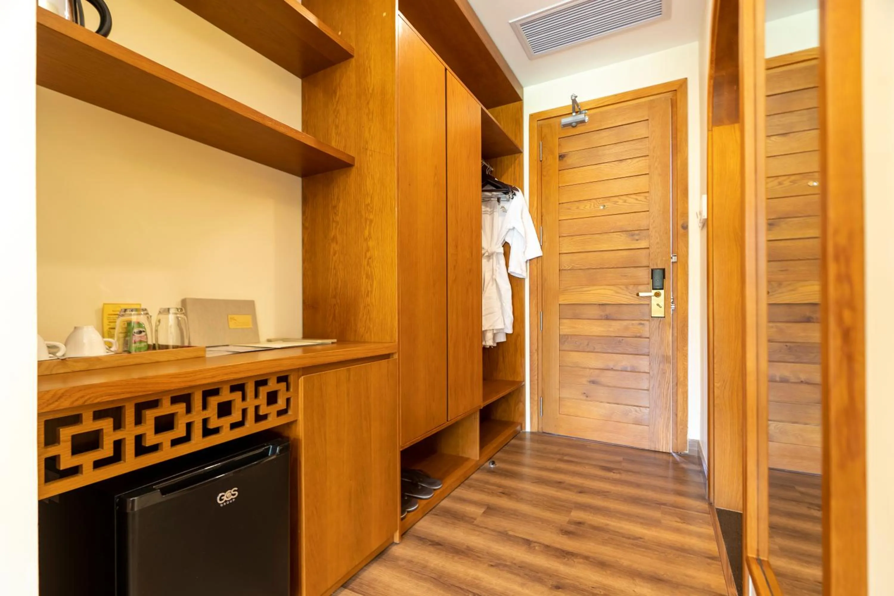 wardrobe in Aroma Beach Resort and Spa