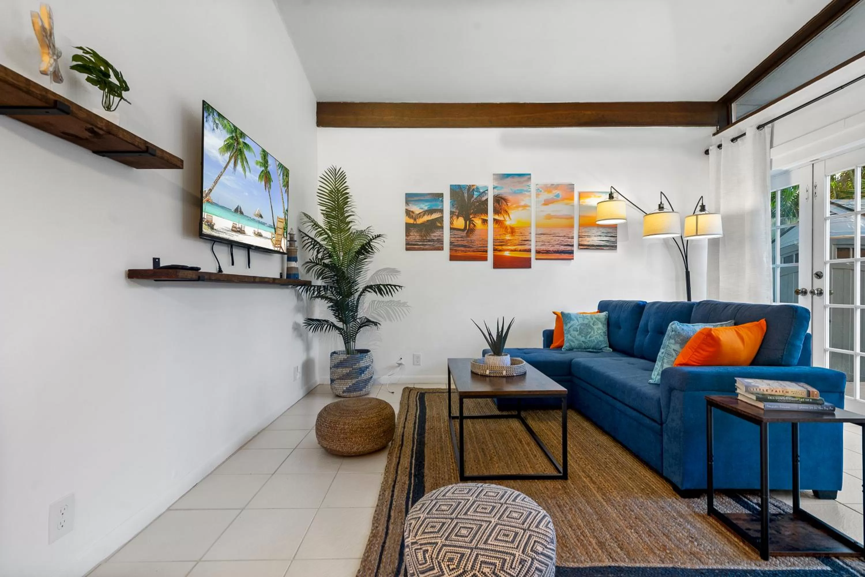 Living room in CocoBay 2BR Condos Near Beach, Galleria Mall, Wilton Manors, Cruise Port