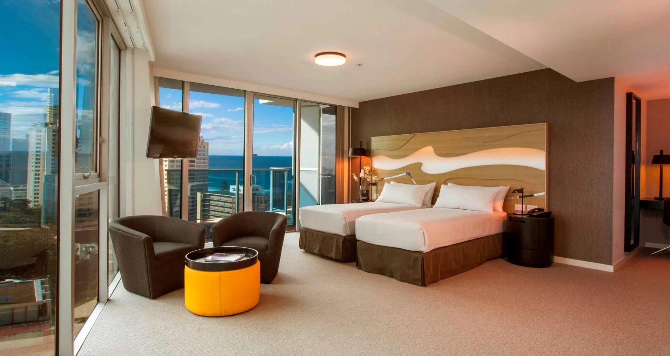 Bed in Hilton Surfers Paradise Hotel & Residences