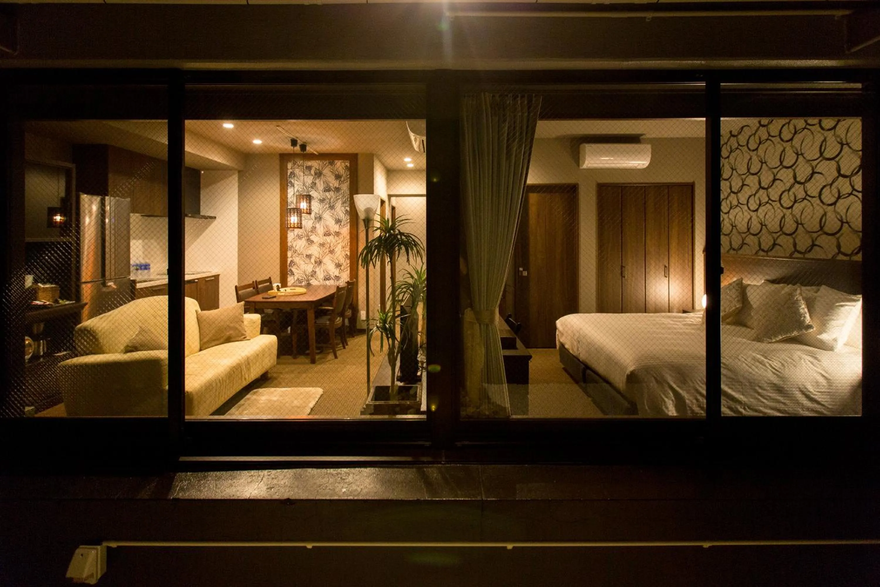 Living room, Bed in R&Run Kyoto Serviced Apartment & Suites