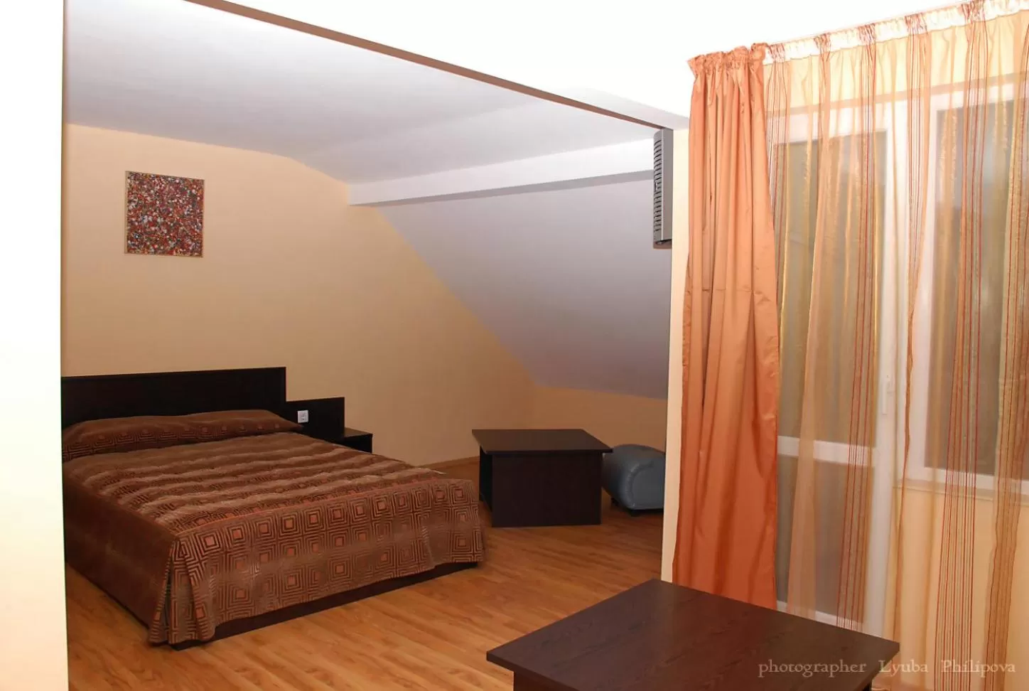 Bed in Family Art-Hotel Zora