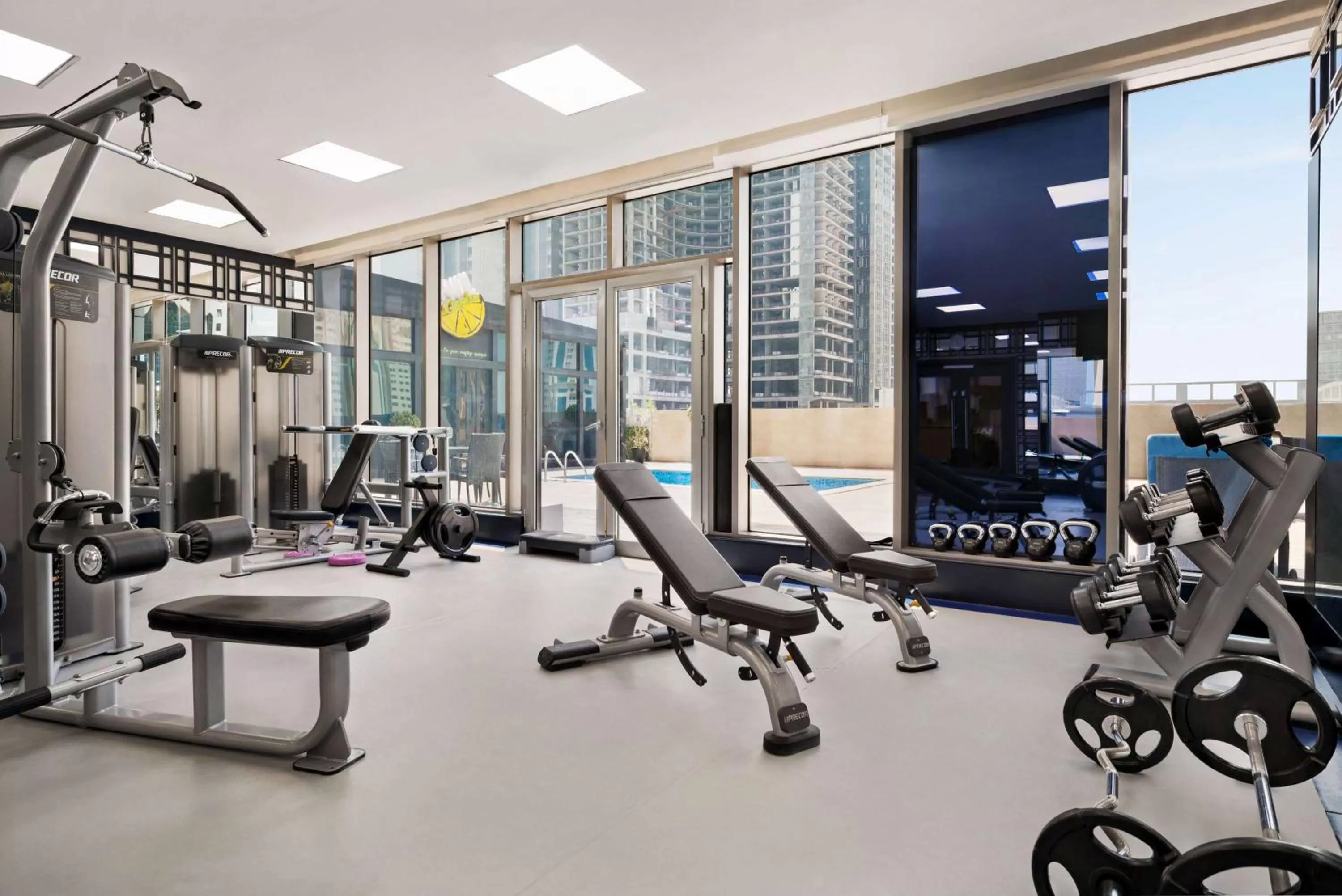 Fitness centre/facilities in Wyndham Doha West Bay