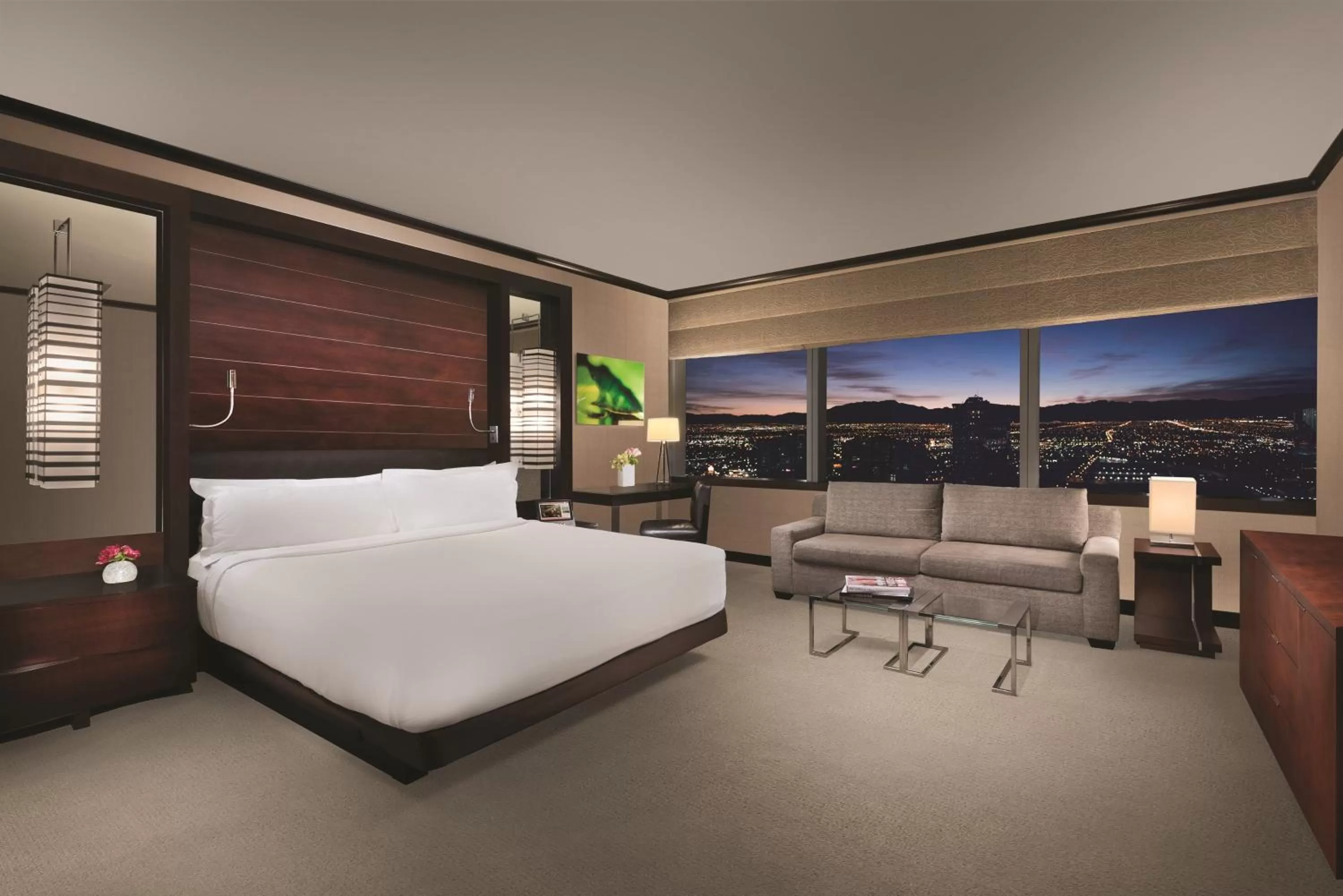 Bedroom, Bed in Vdara Hotel & Spa at ARIA Las Vegas