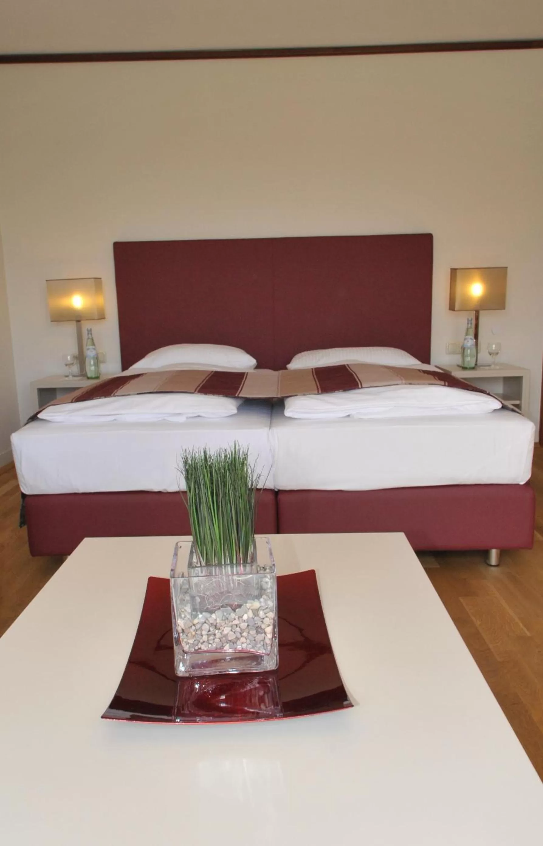 Bed in Ambassador Parkhotel