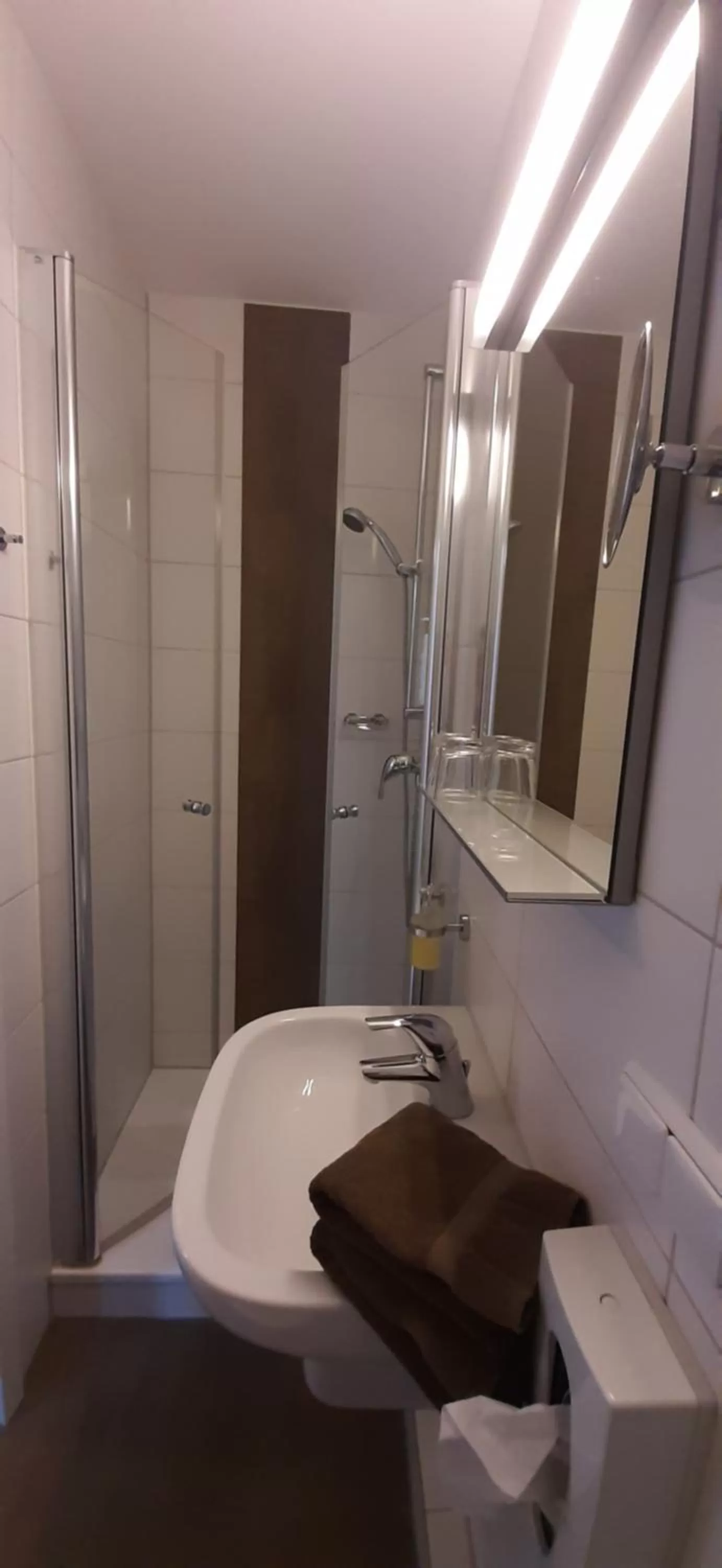 Shower in Landgasthof Zur scharfen Ecke