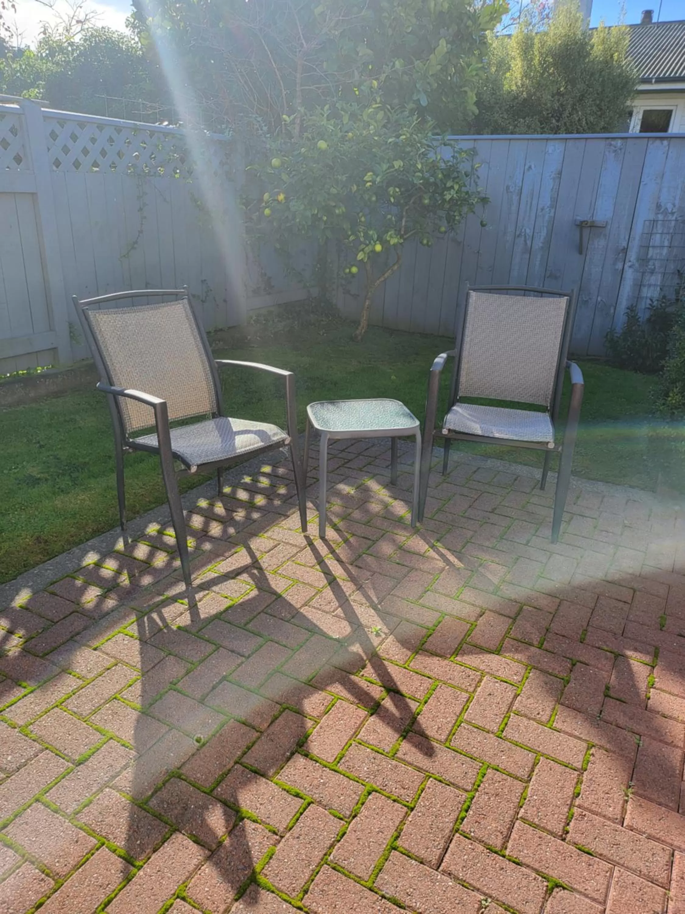 Patio in ASURE Destiny on Fitzherbert Motel