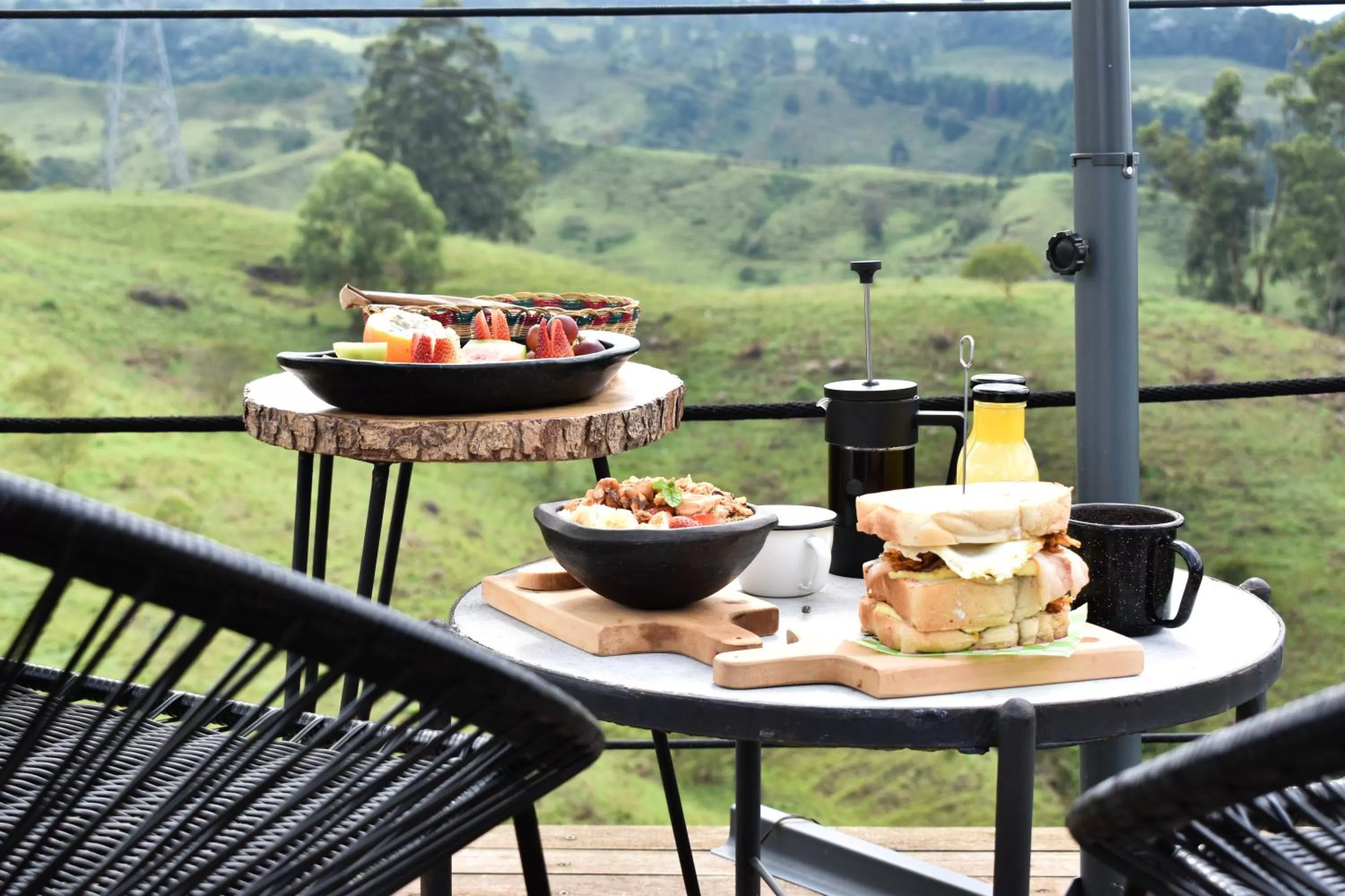 Breakfast in Ecohotel Monte Tierra Habitaciones y Glamping