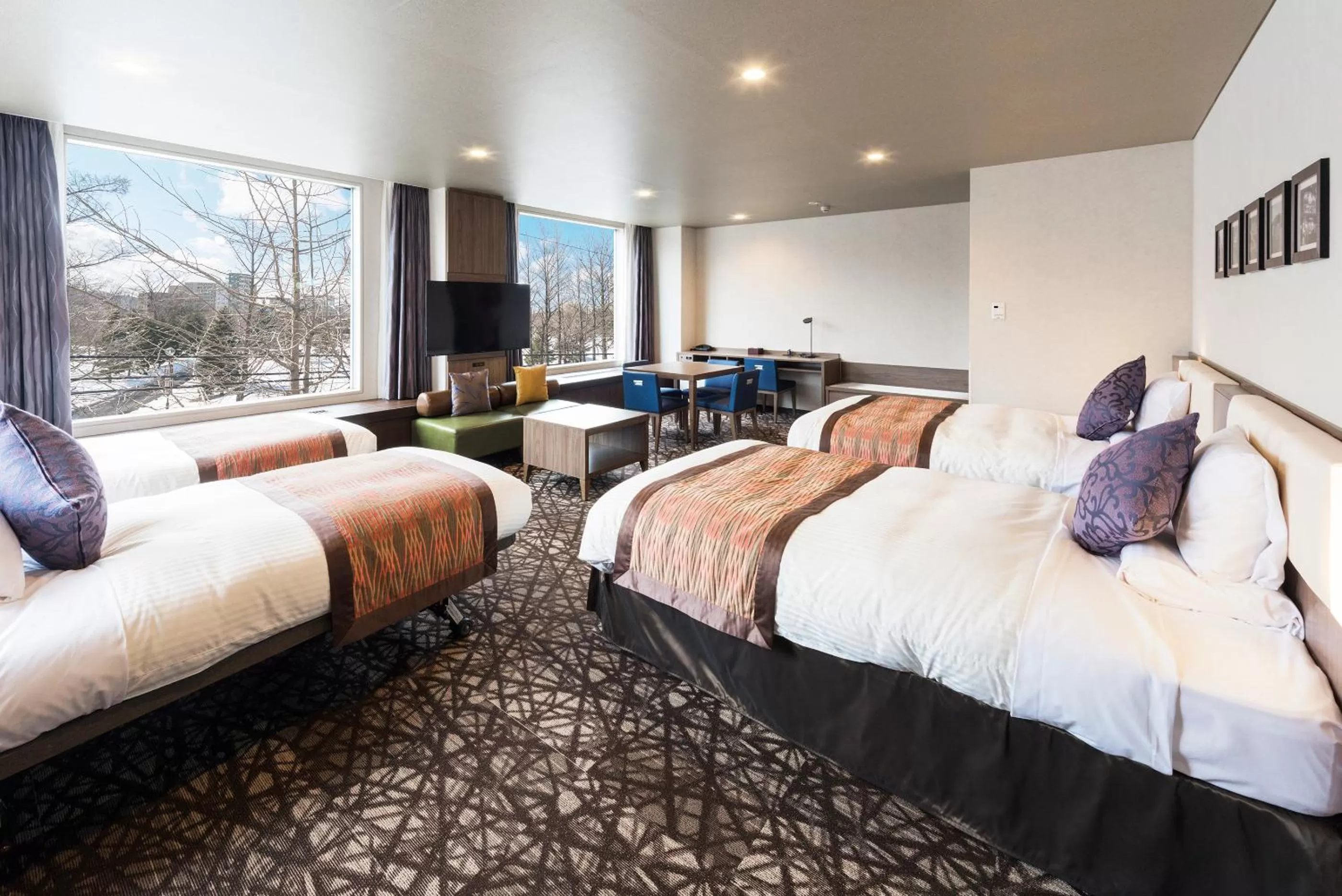 Spring, Bed in HOTEL MYSTAYS Sapporo Nakajima Park