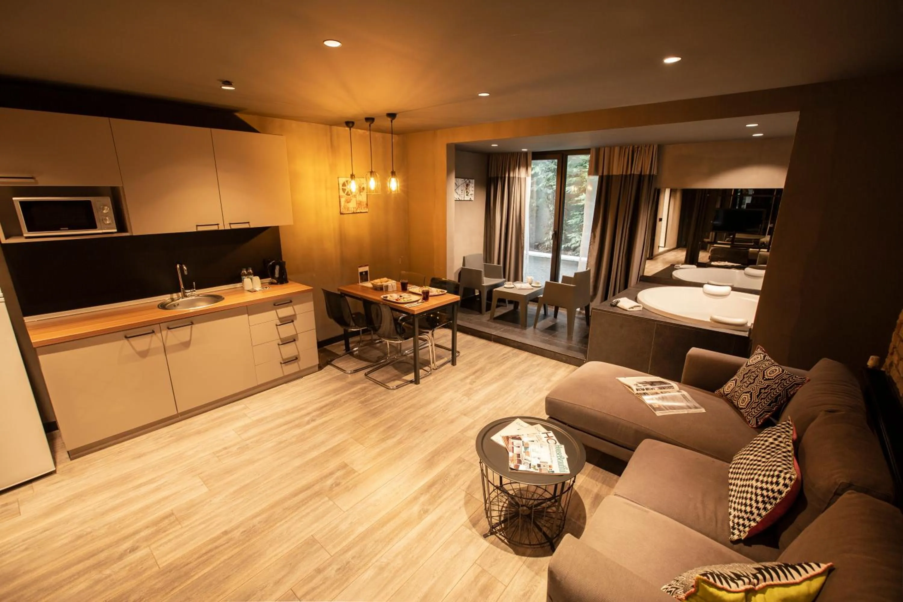 Living room, Bed in Cityloft 161