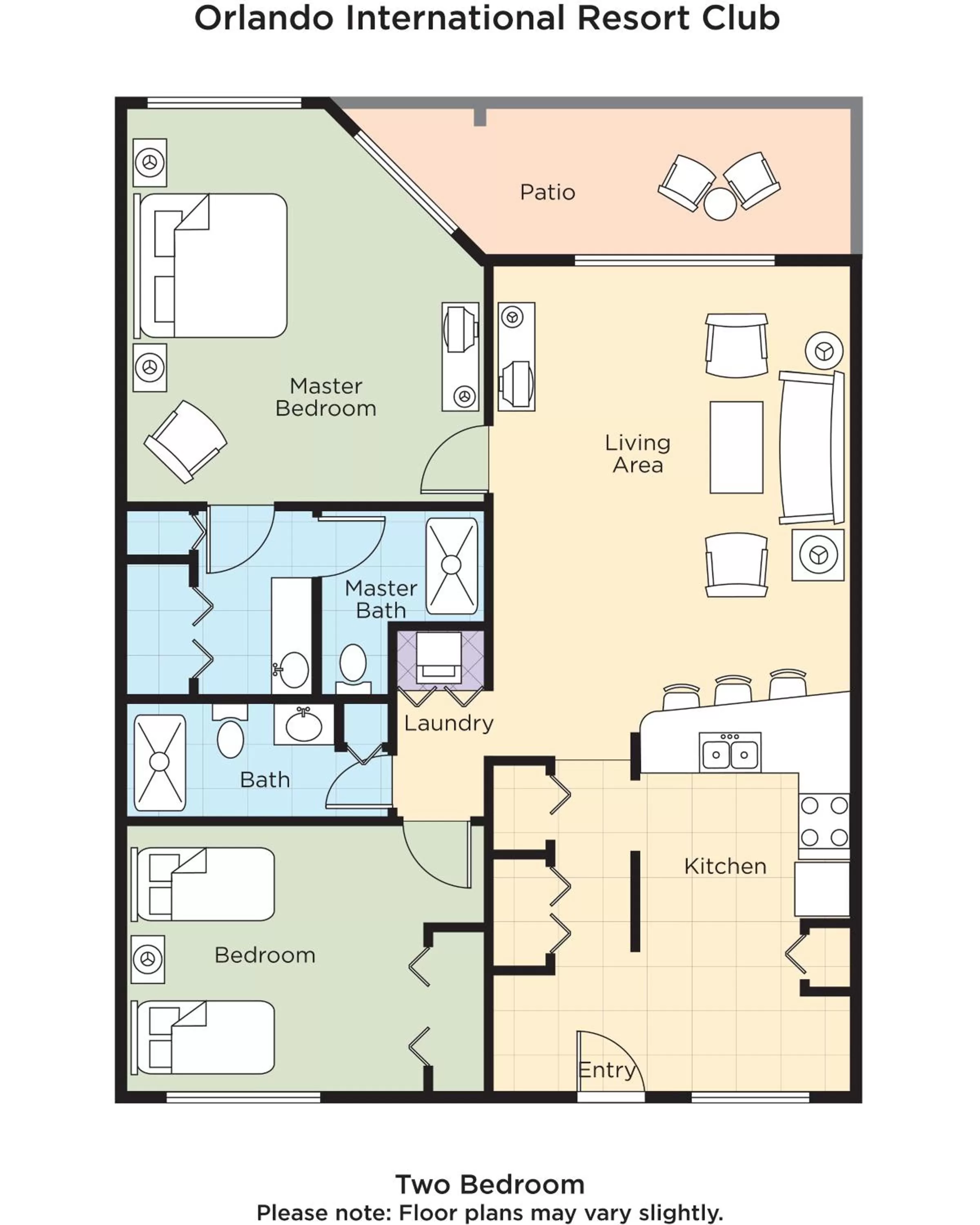 Floor plan in Club Wyndham Orlando International