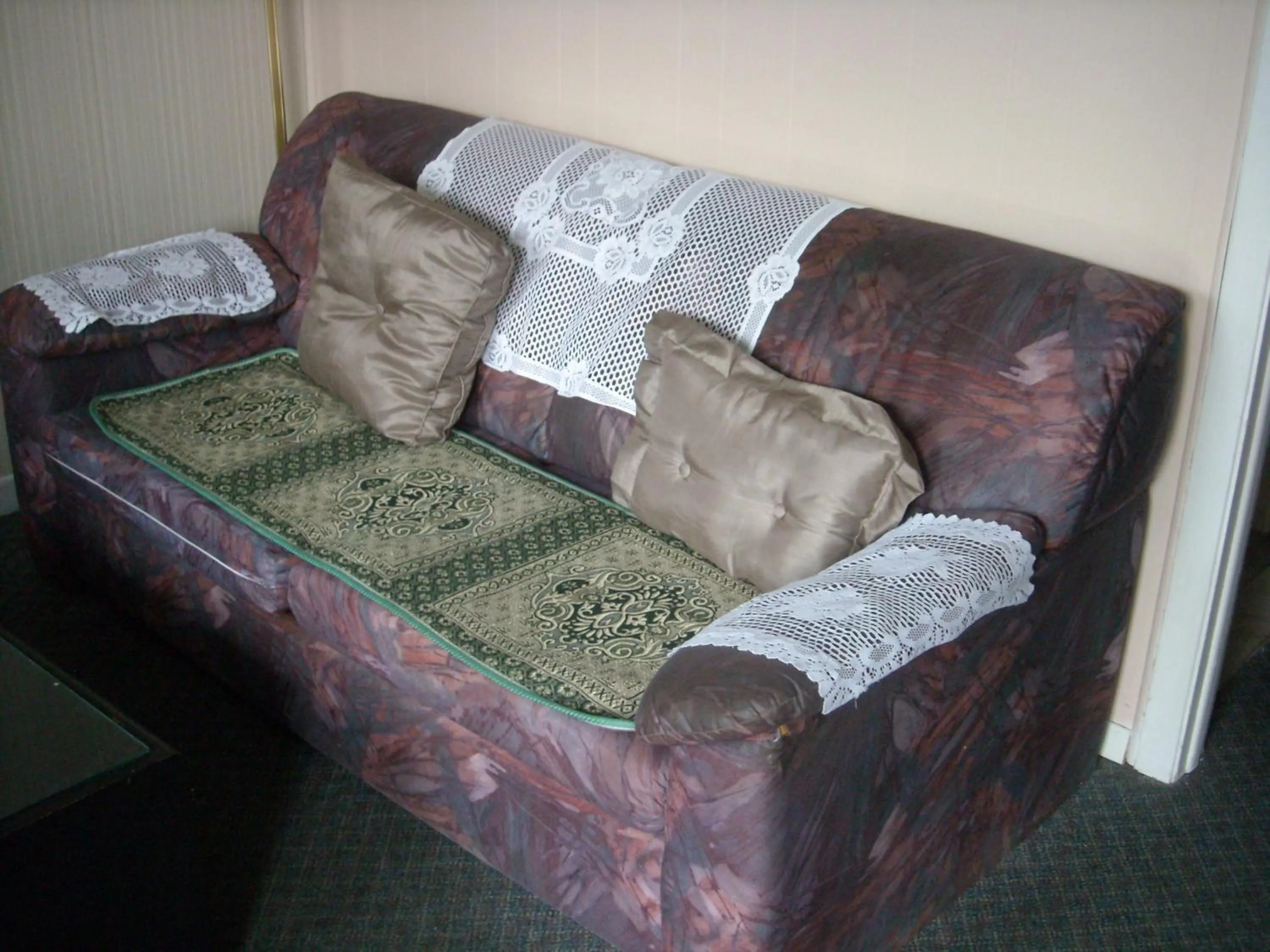 Bed in Motel le Verseau