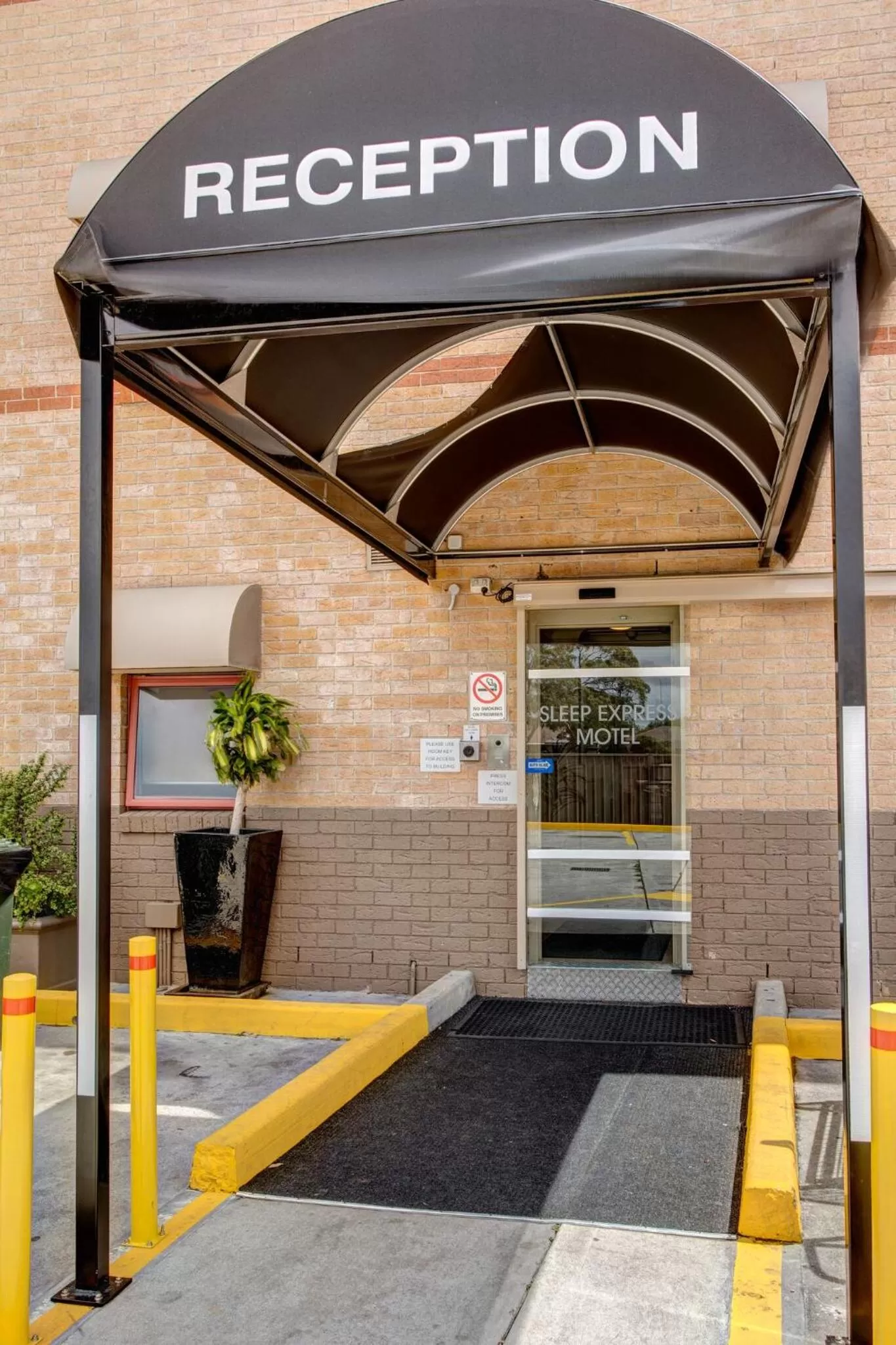 Facade/entrance in Arena Hotel (formerly Sleep Express Motel)