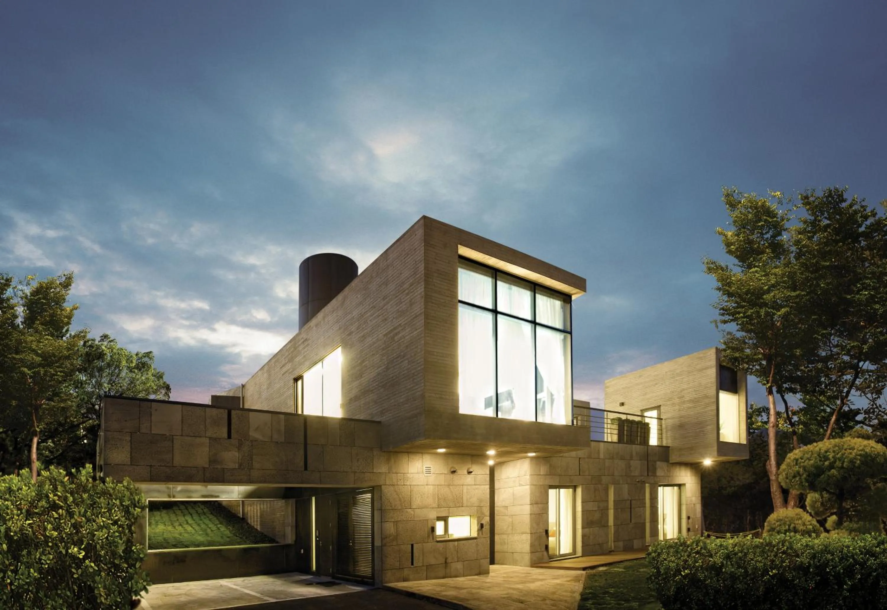 Property building in Lotte Resort Jeju Artvillas