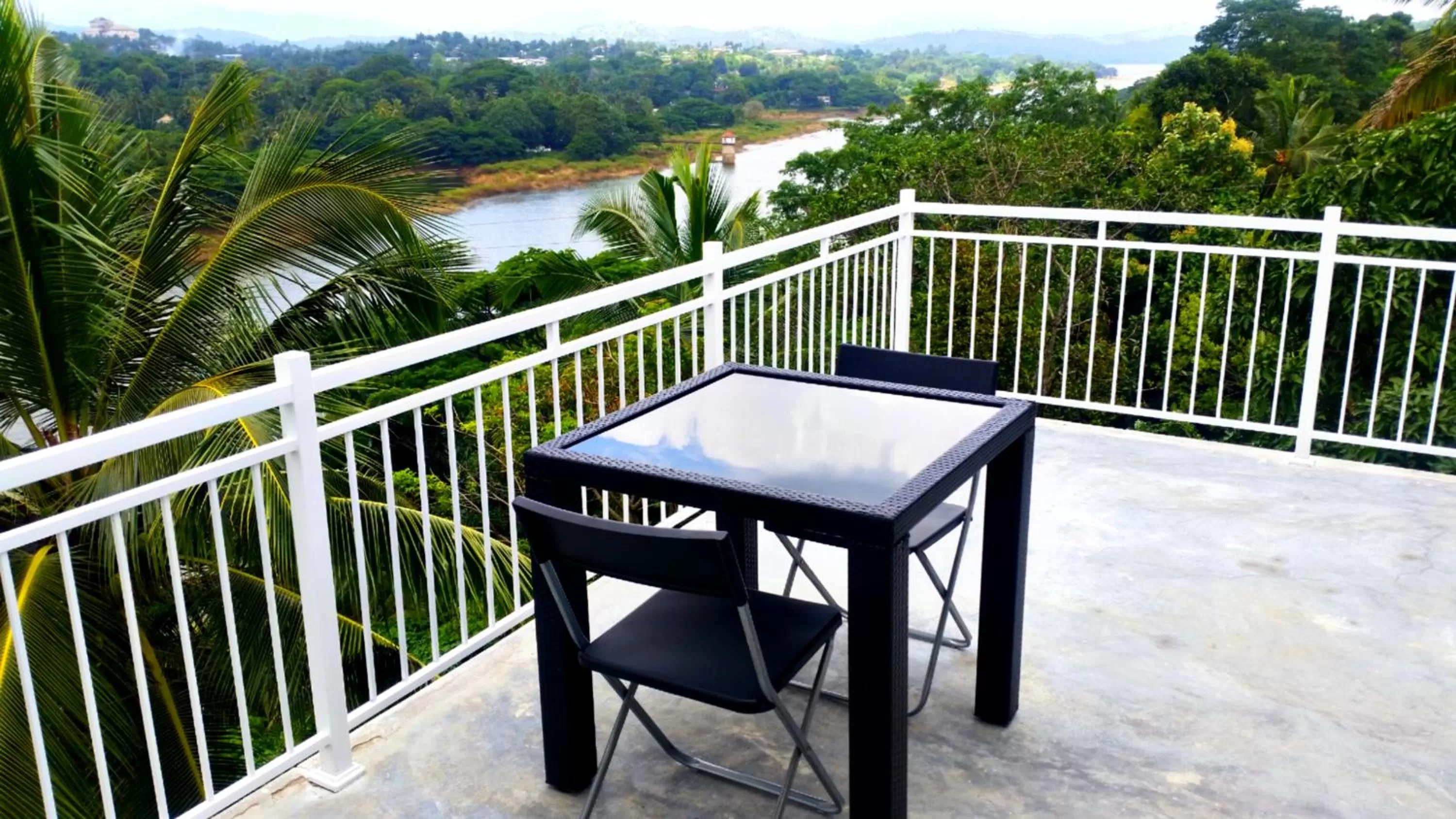 View (from property/room), Balcony/Terrace in Mahaweli View Inn