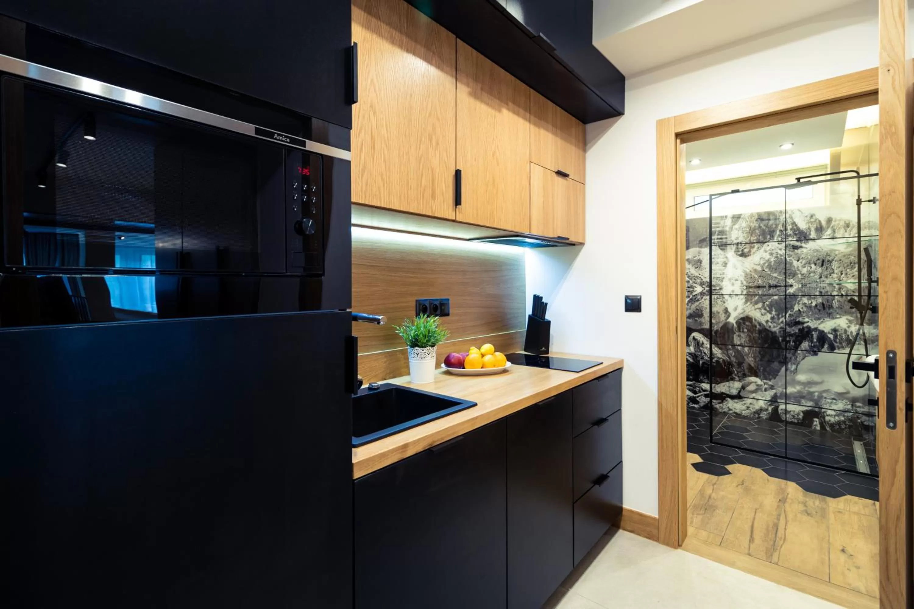 Kitchen or kitchenette, Kitchen/Kitchenette in Jagiellońska Residence