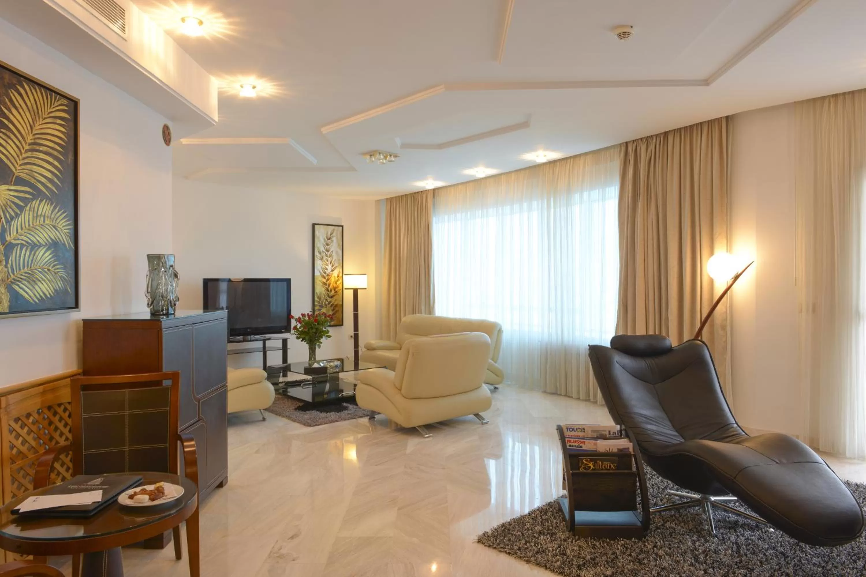Living room in The Penthouse Suites Hotel
