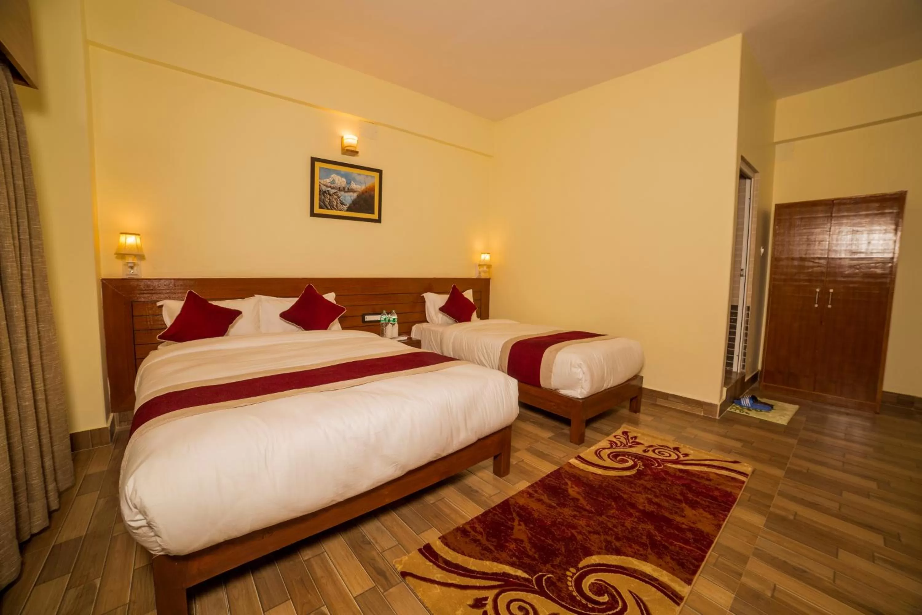 Bed in Hotel Elegant