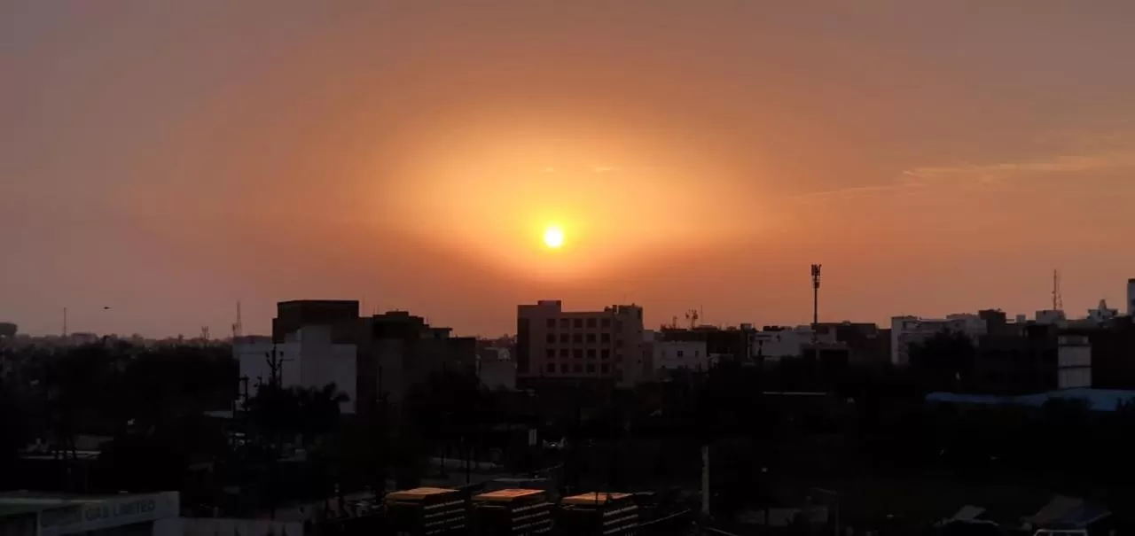 Sunset in Taj Nice Point Manage by Taj Sunrise Group