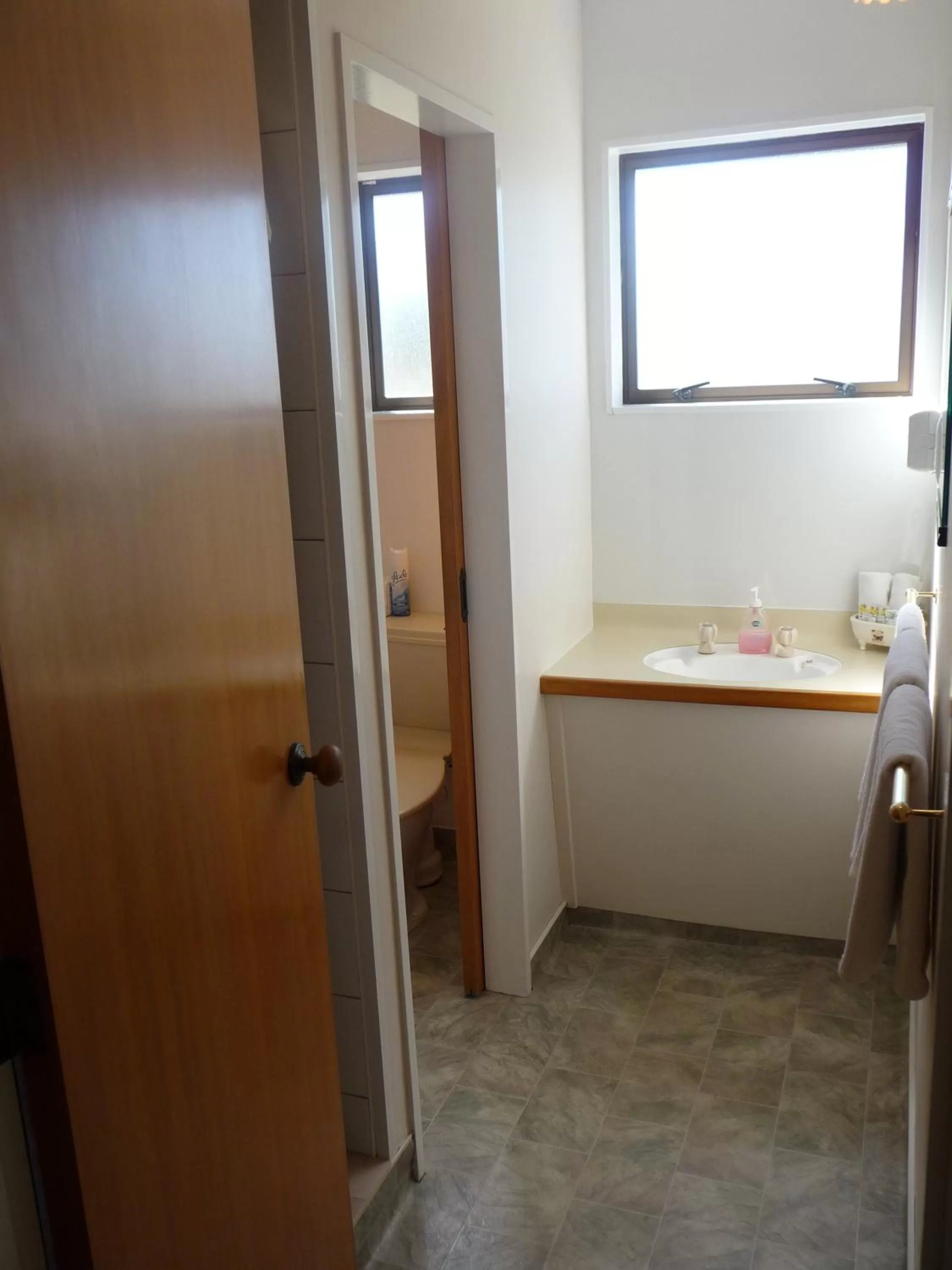 Bathroom in Coachman's Lodge Motel