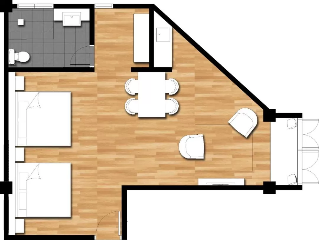 Floor plan in Arch Studio Cenang