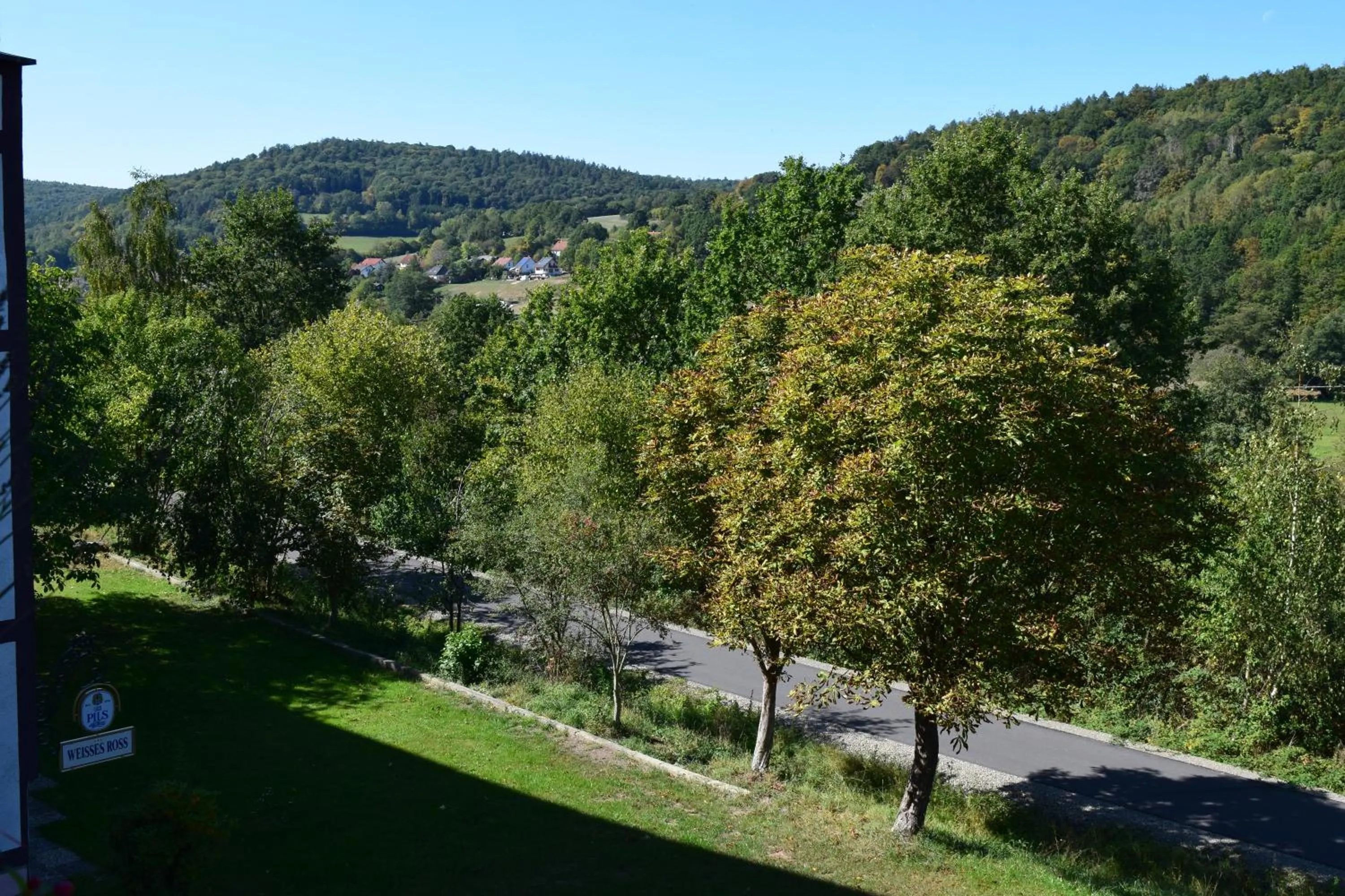 Garden view in Landhotel Weisses Ross garni