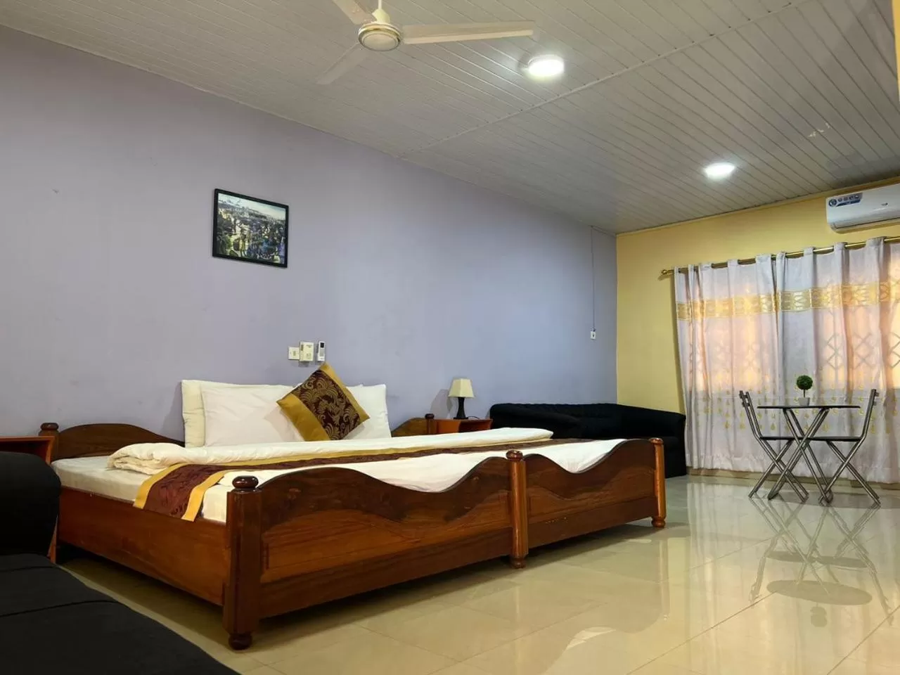 Bed in Hans Cottage Botel