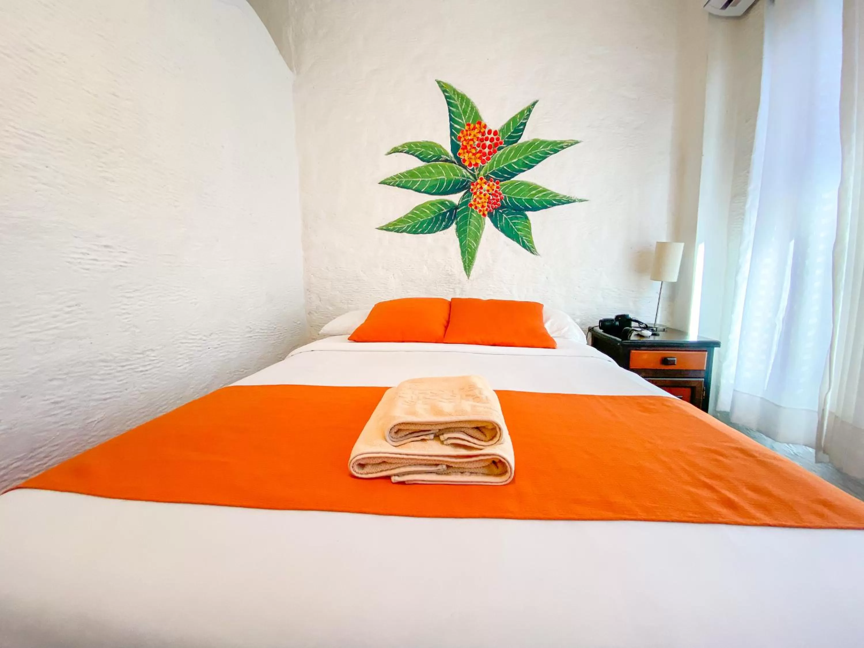 Bed in Hotel Miconia