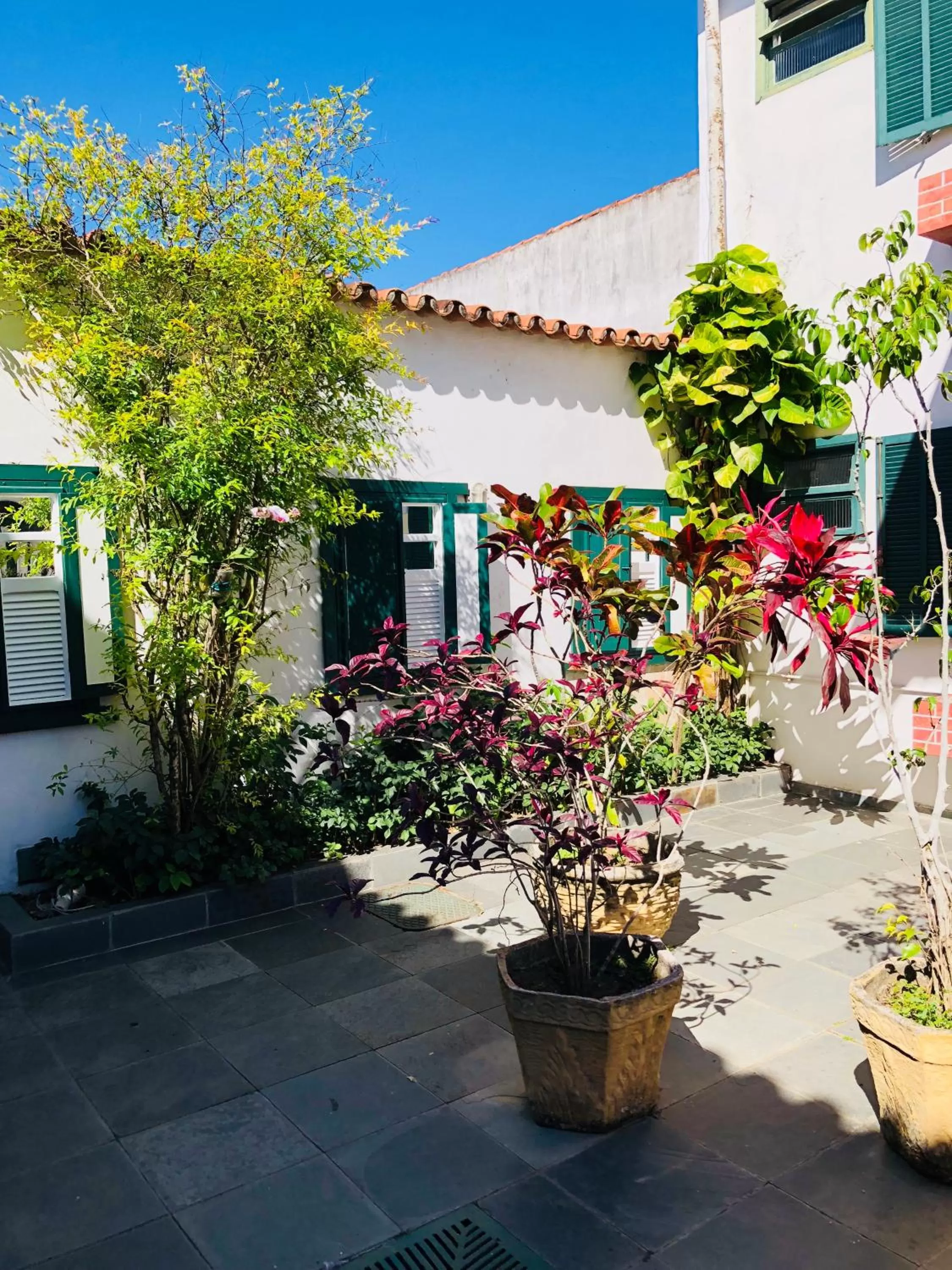 Patio, Property Building in Pousada Canteiros