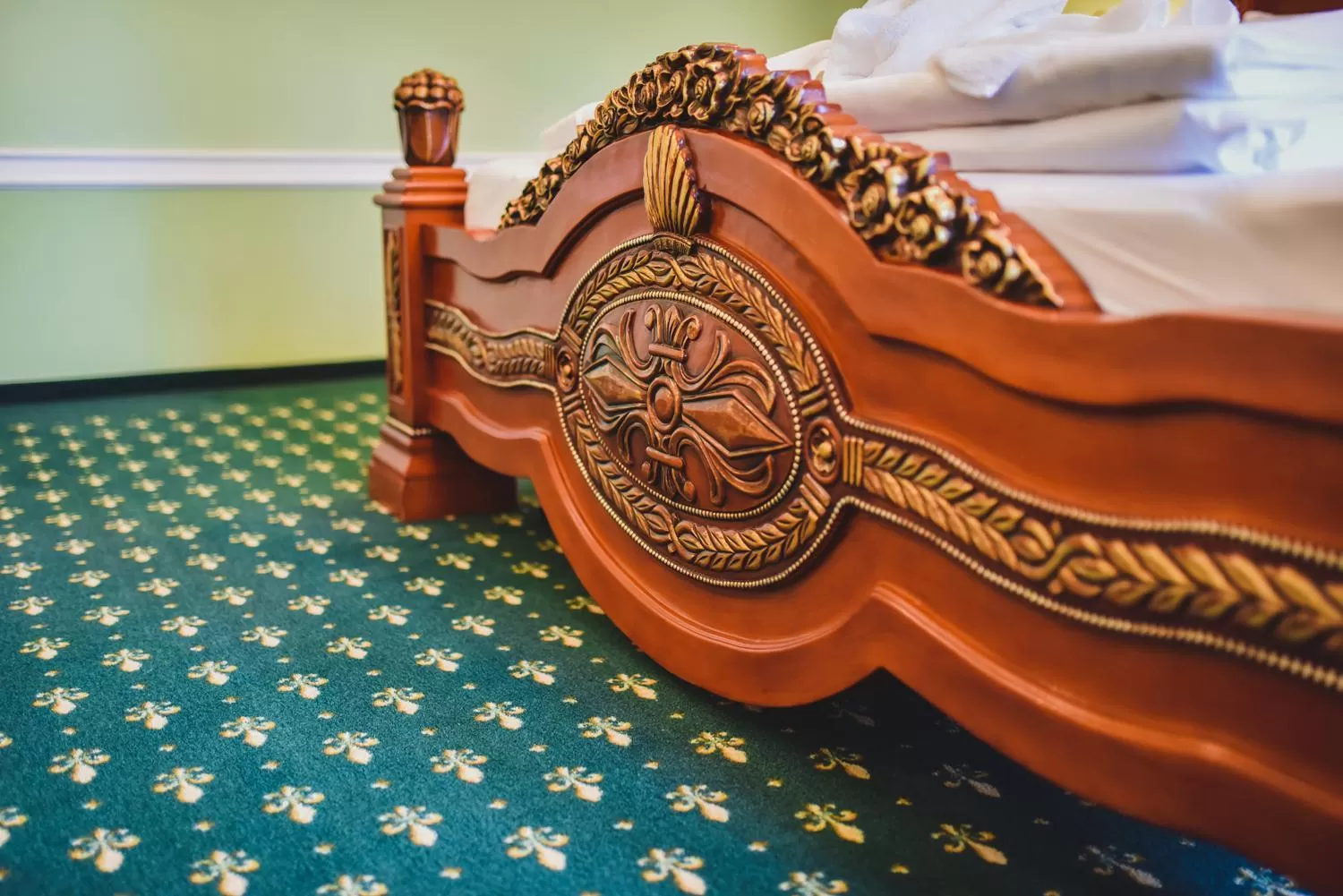 Bedroom, Bed in Zámek Kamenný Dvůr