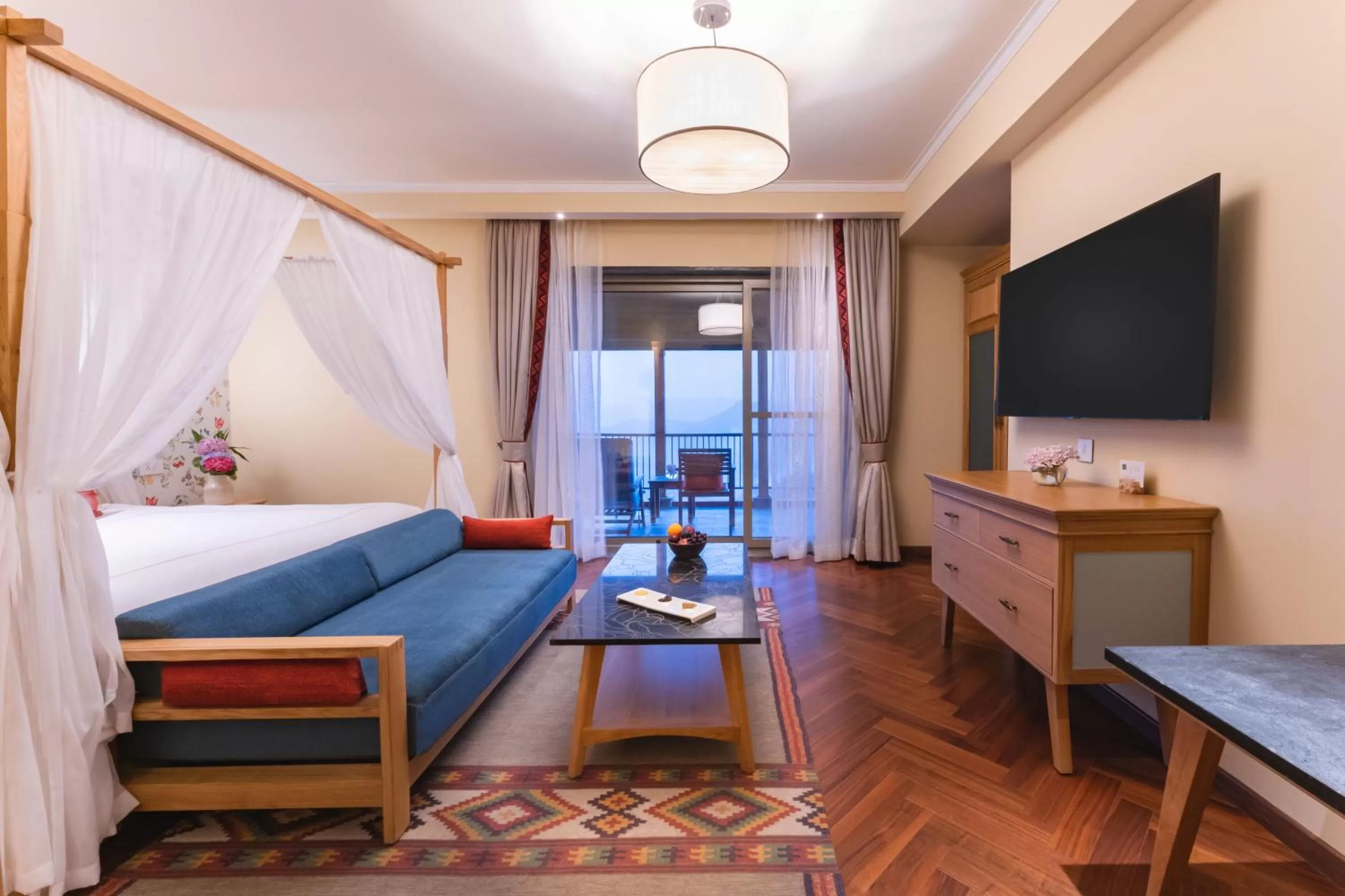 Photo of the whole room, Bed in Taj Theog Resort & Spa Shimla