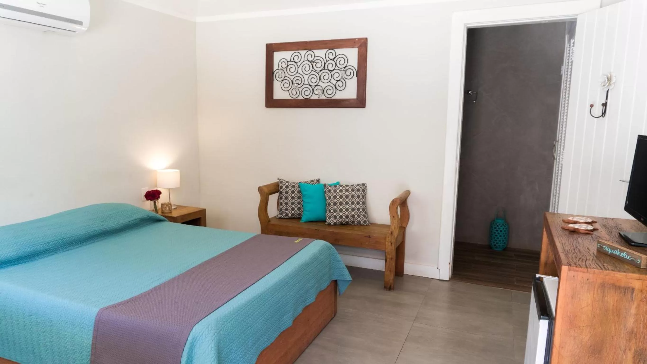 Bedroom, Bed in Pousada Tartaruga