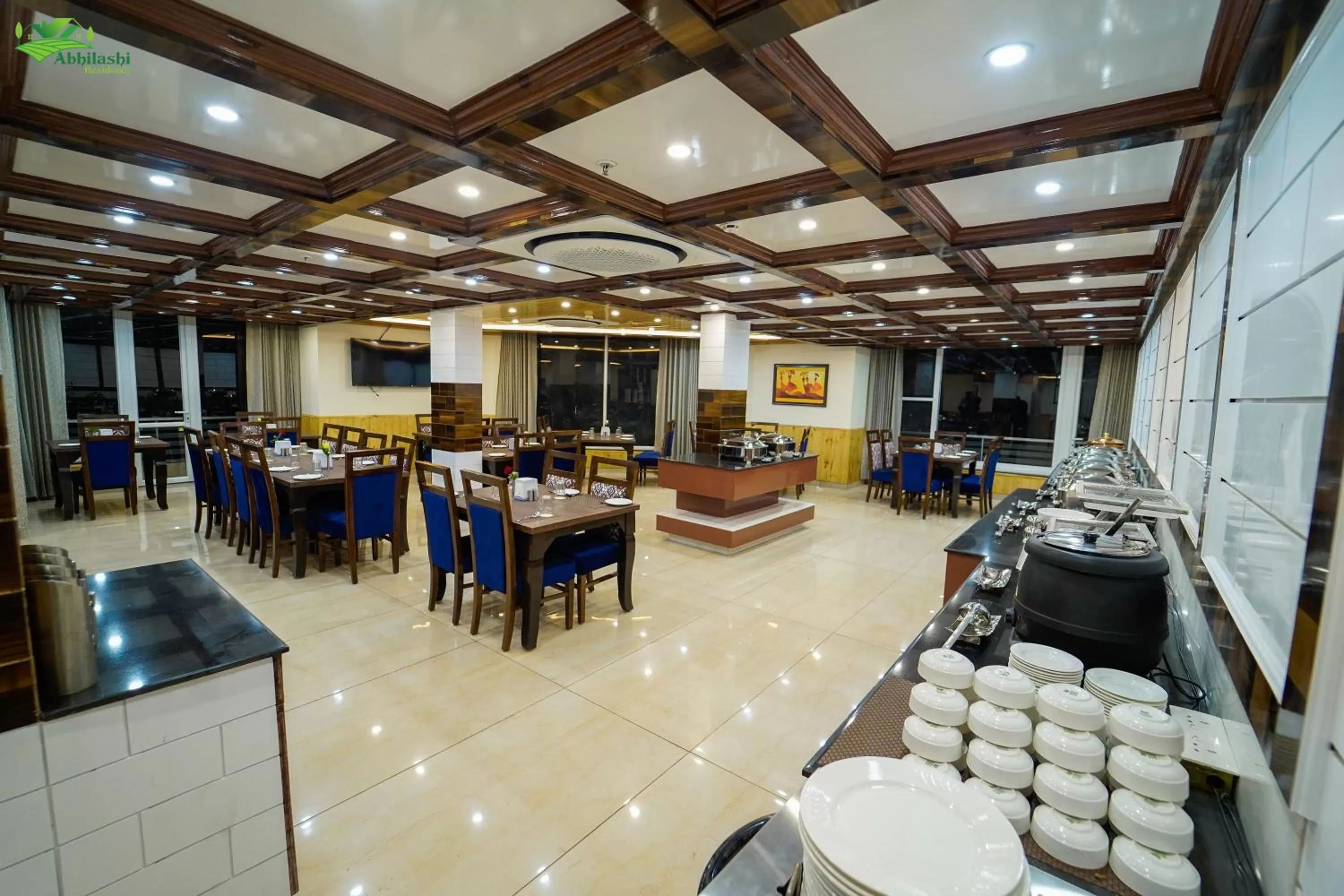 Restaurant/places to eat in Abhilashi Residency & Spa - Centrally Heated & Air Cooled