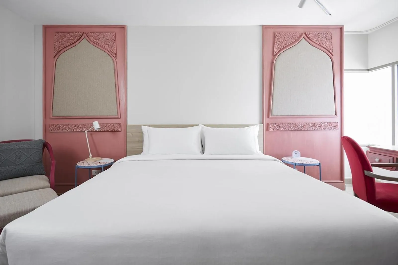 Bed in 56 Surawong Hotel Bangkok