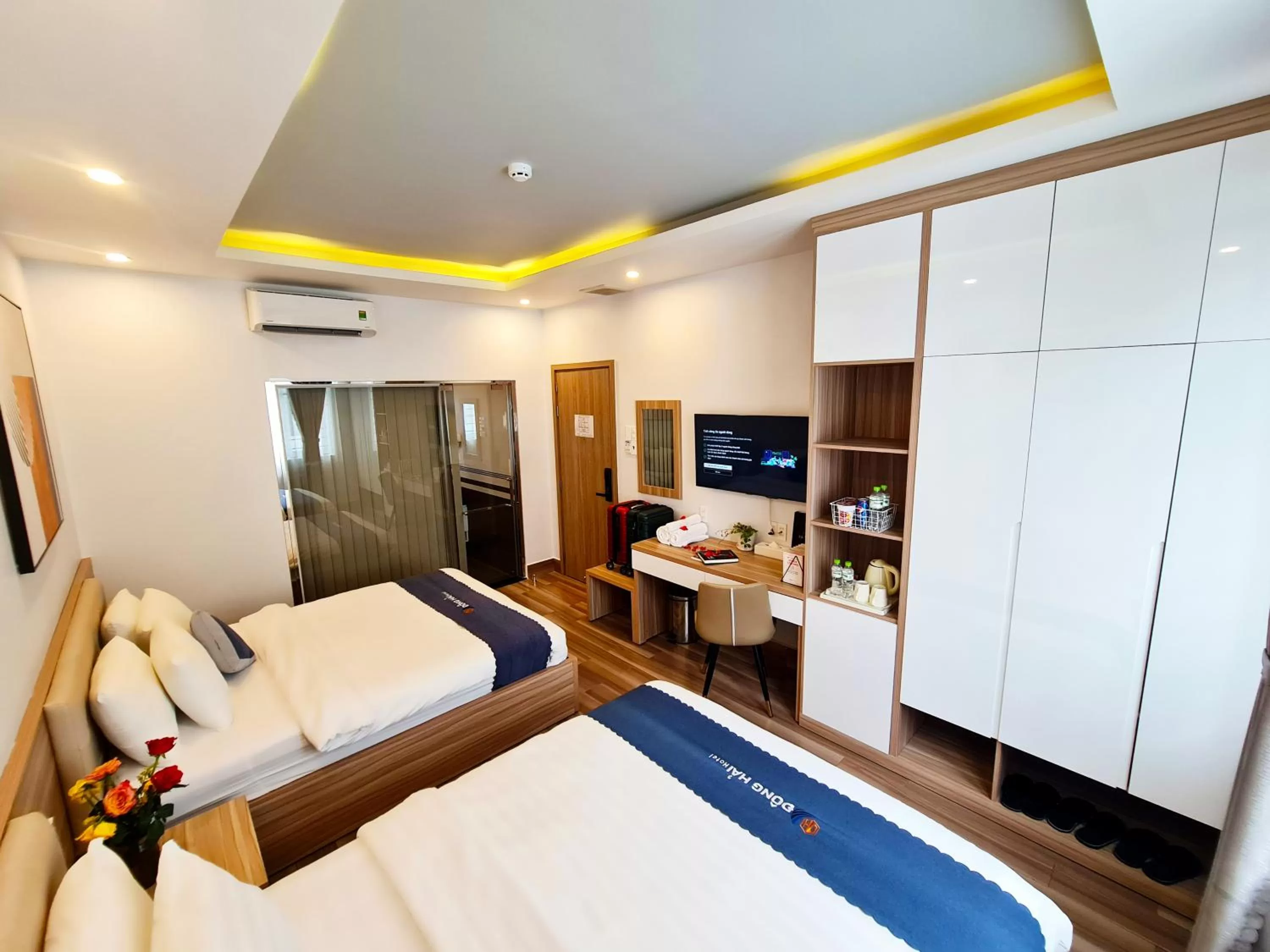 Bed in Dong Hai Hotel _ Rach Gia