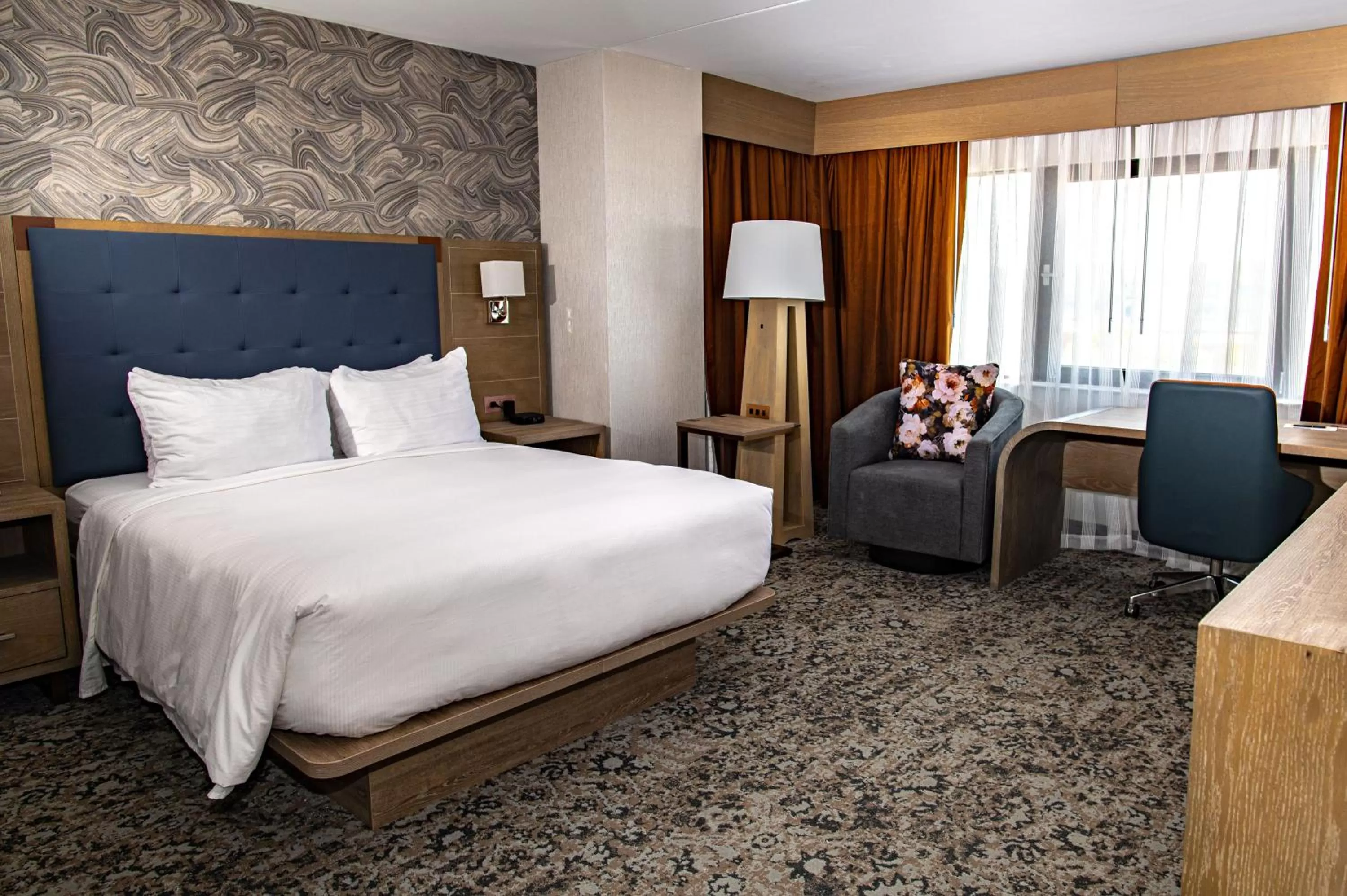 Bed in DoubleTree by Hilton Poughkeepsie