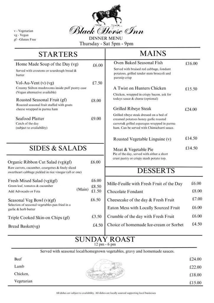 Dining area, Logo/Certificate/Sign/Award in Black Horse Canterbury