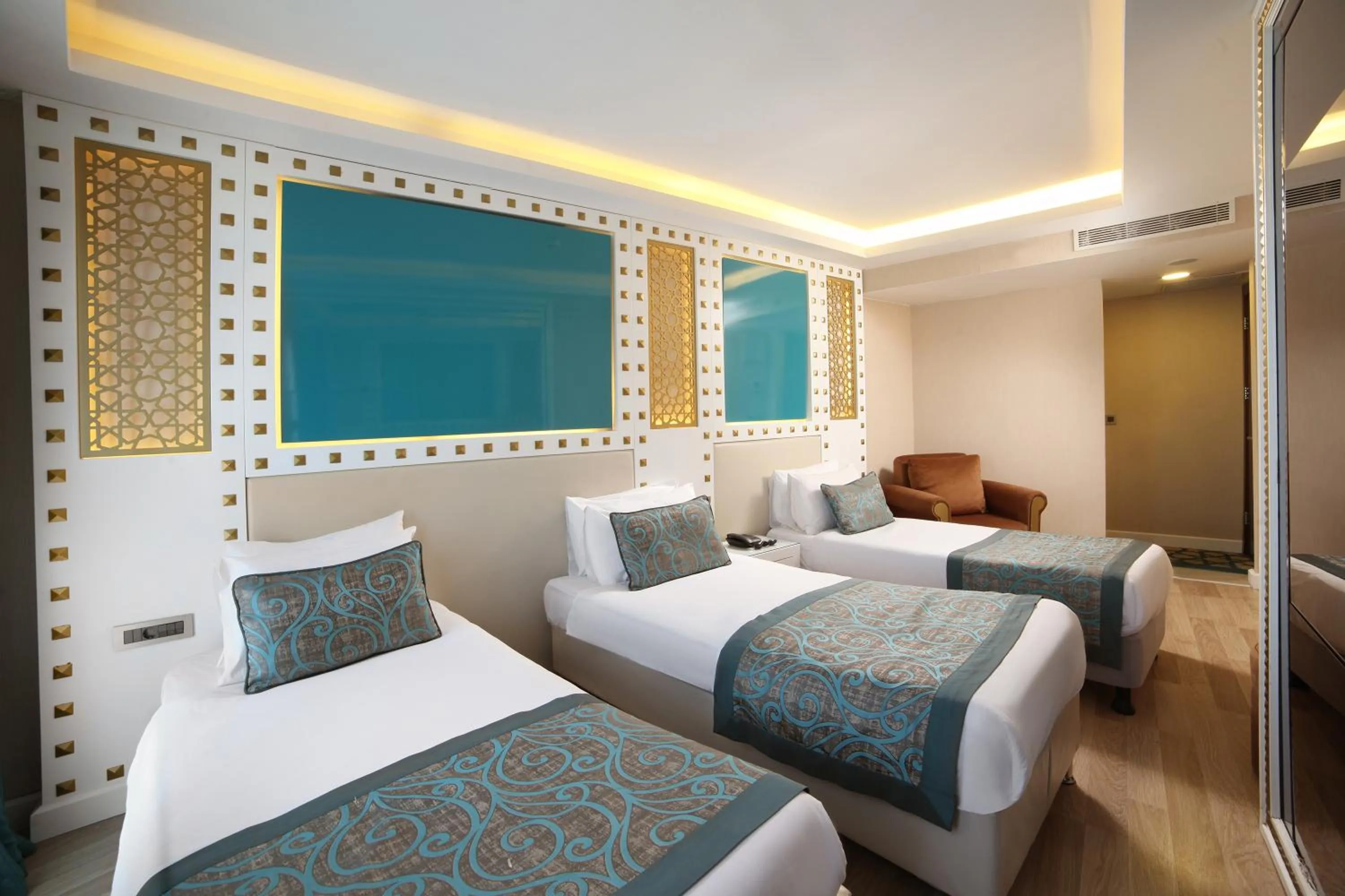 Bedroom, Bed in Great Fortune Hotel & Spa